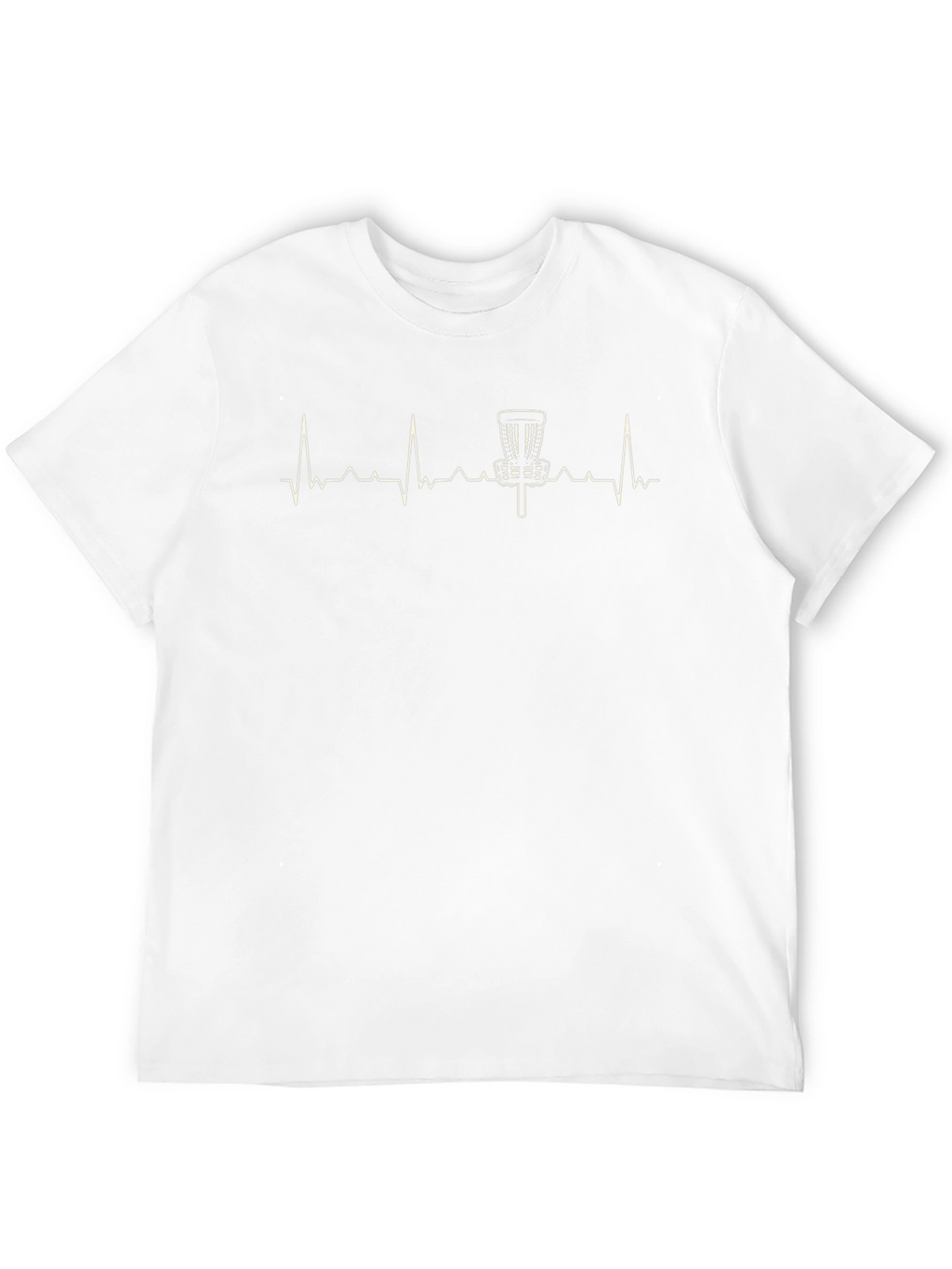 Disc Golf Heartbeat T-Shirt - Black
