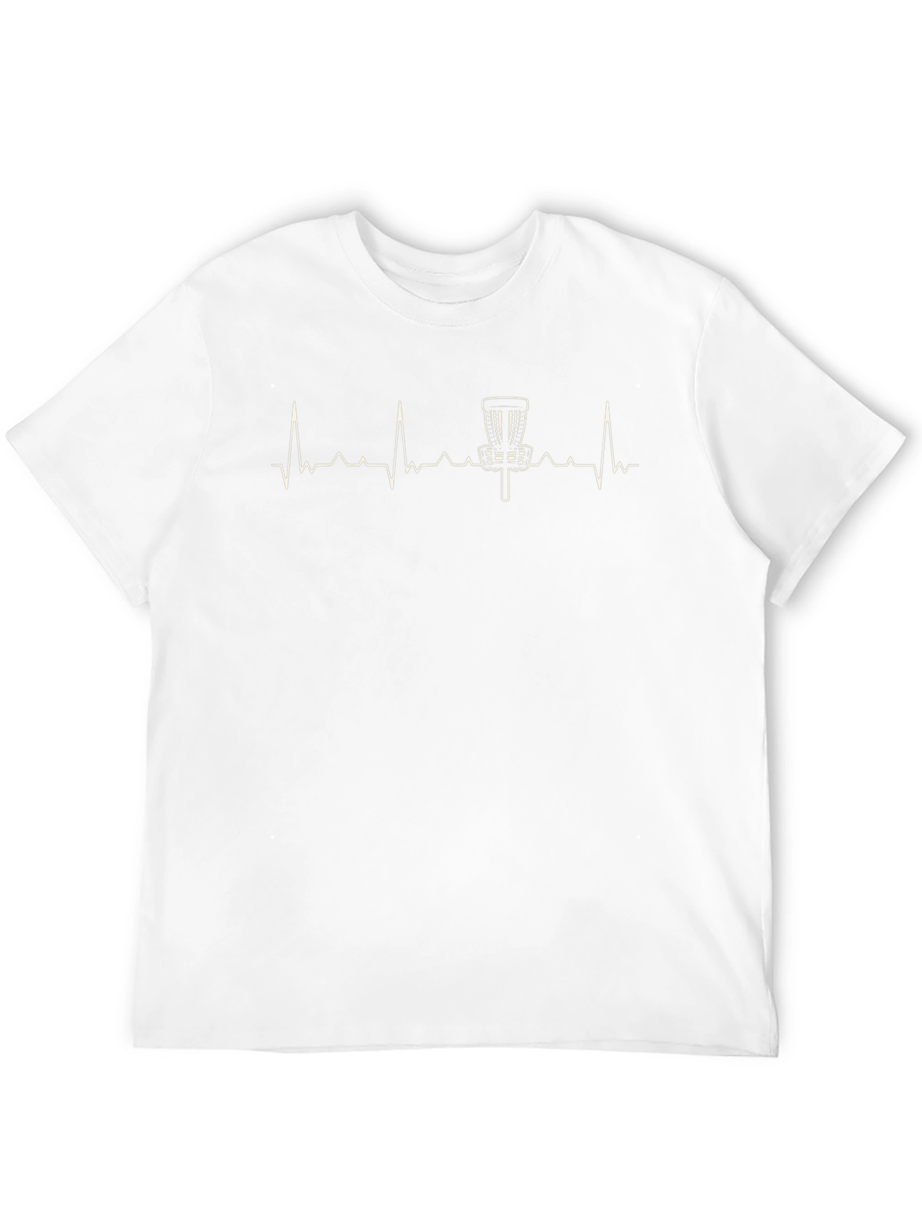 Disc Golf Heartbeat T-Shirt - Black