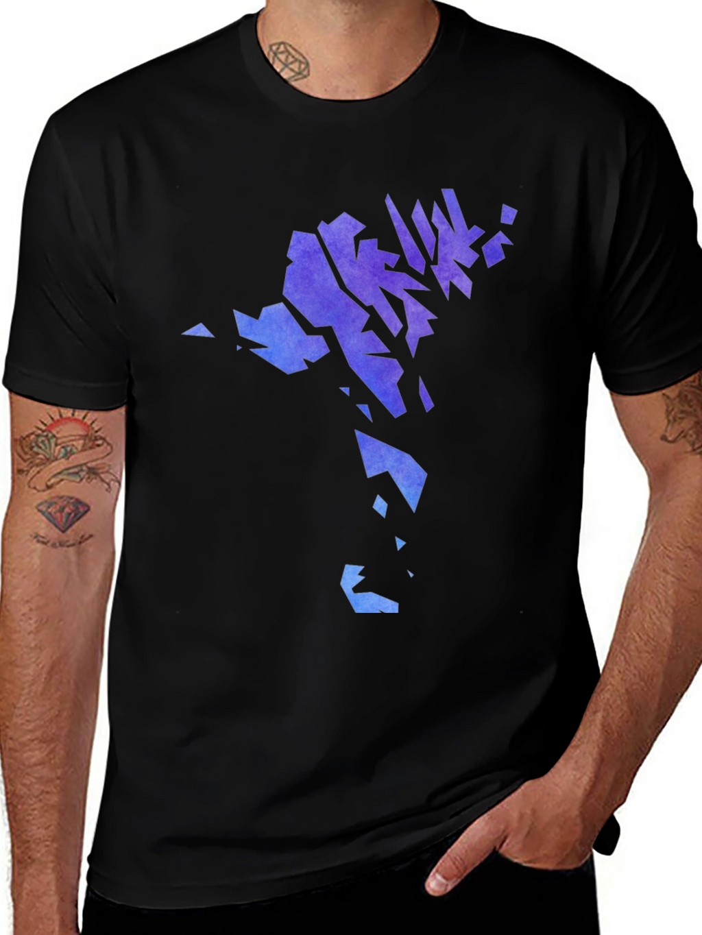 Faroe Islands Map T-Shirt - Black Crew Neck Tee