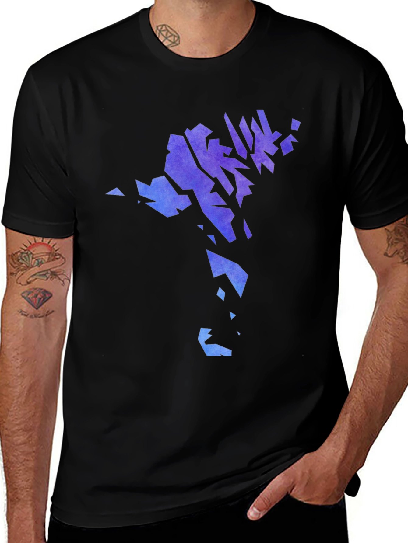 Faroe Islands Map T-Shirt - Black Crew Neck Tee