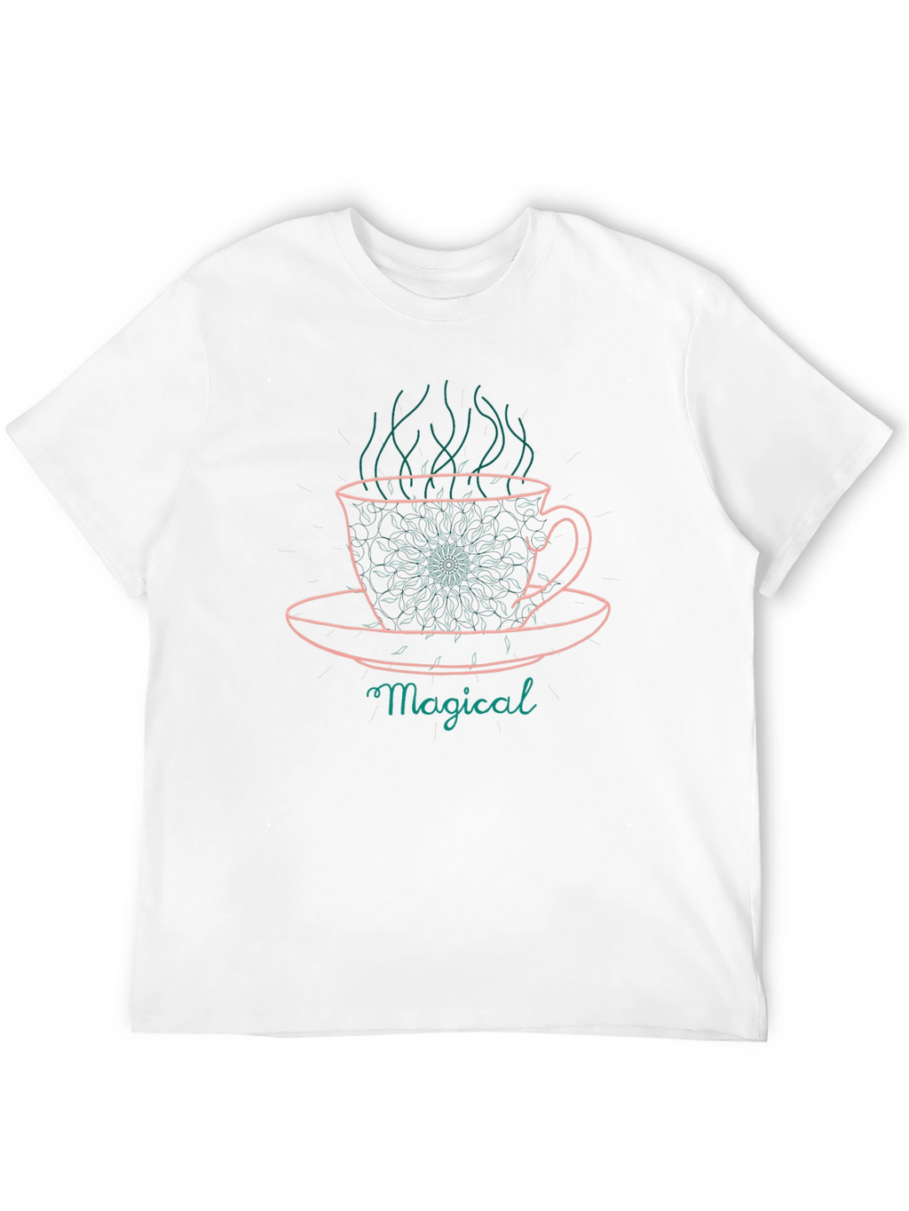 Magical Coffee Cup Graphic Tee - Relaxed Fit