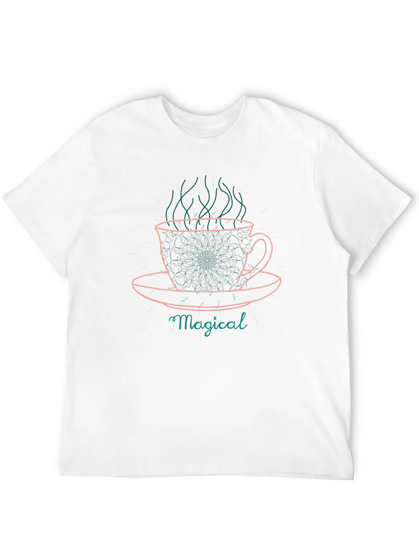 Magical Coffee Cup Graphic Tee - Relaxed Fit