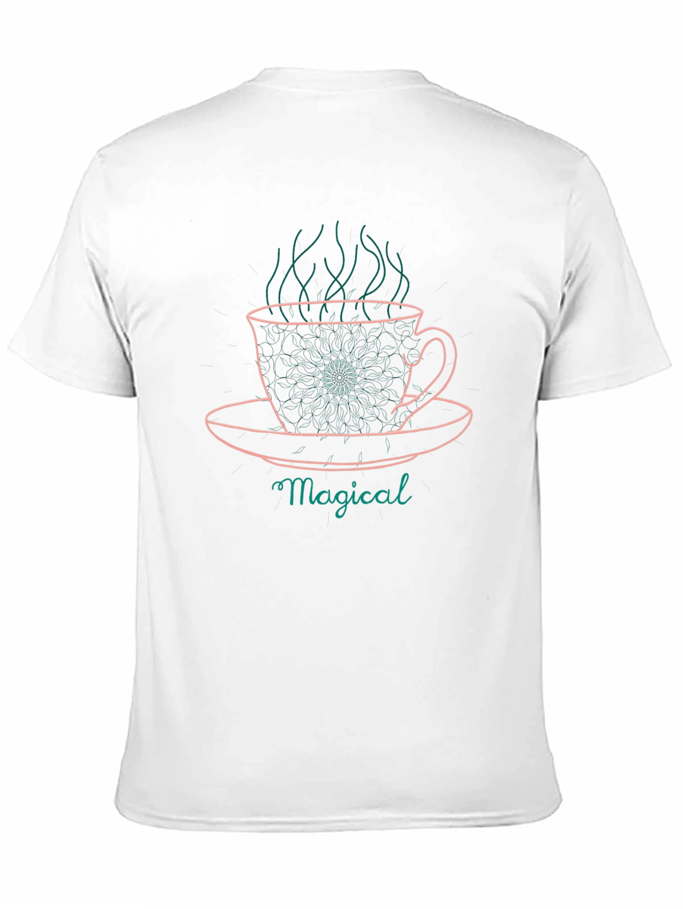 Magical Coffee Cup Graphic Tee - Relaxed Fit