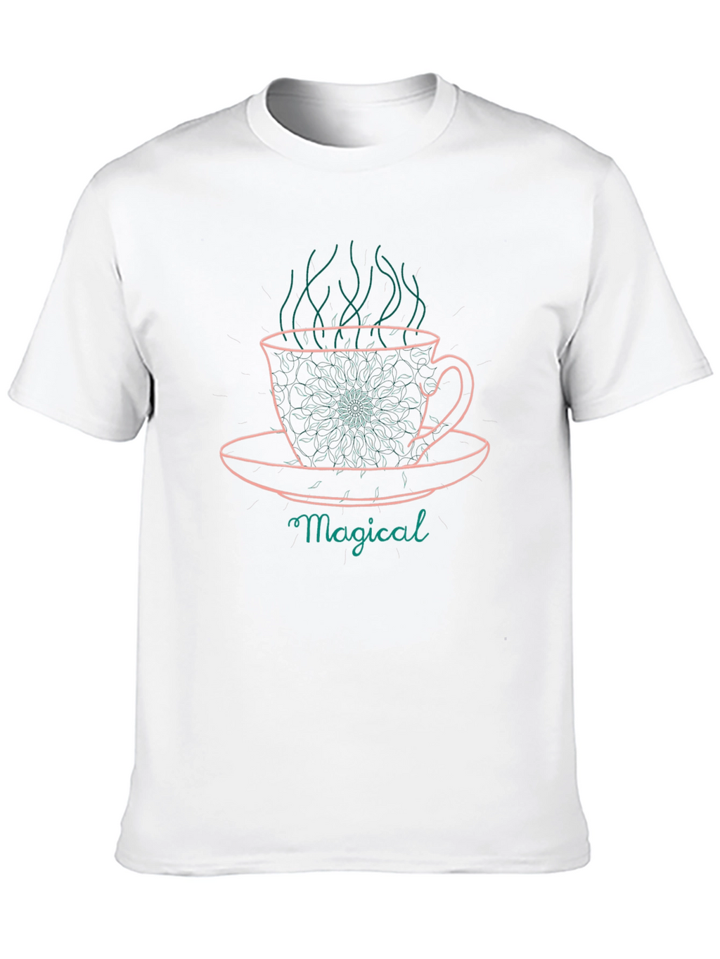 Magical Coffee Cup Graphic Tee - Relaxed Fit