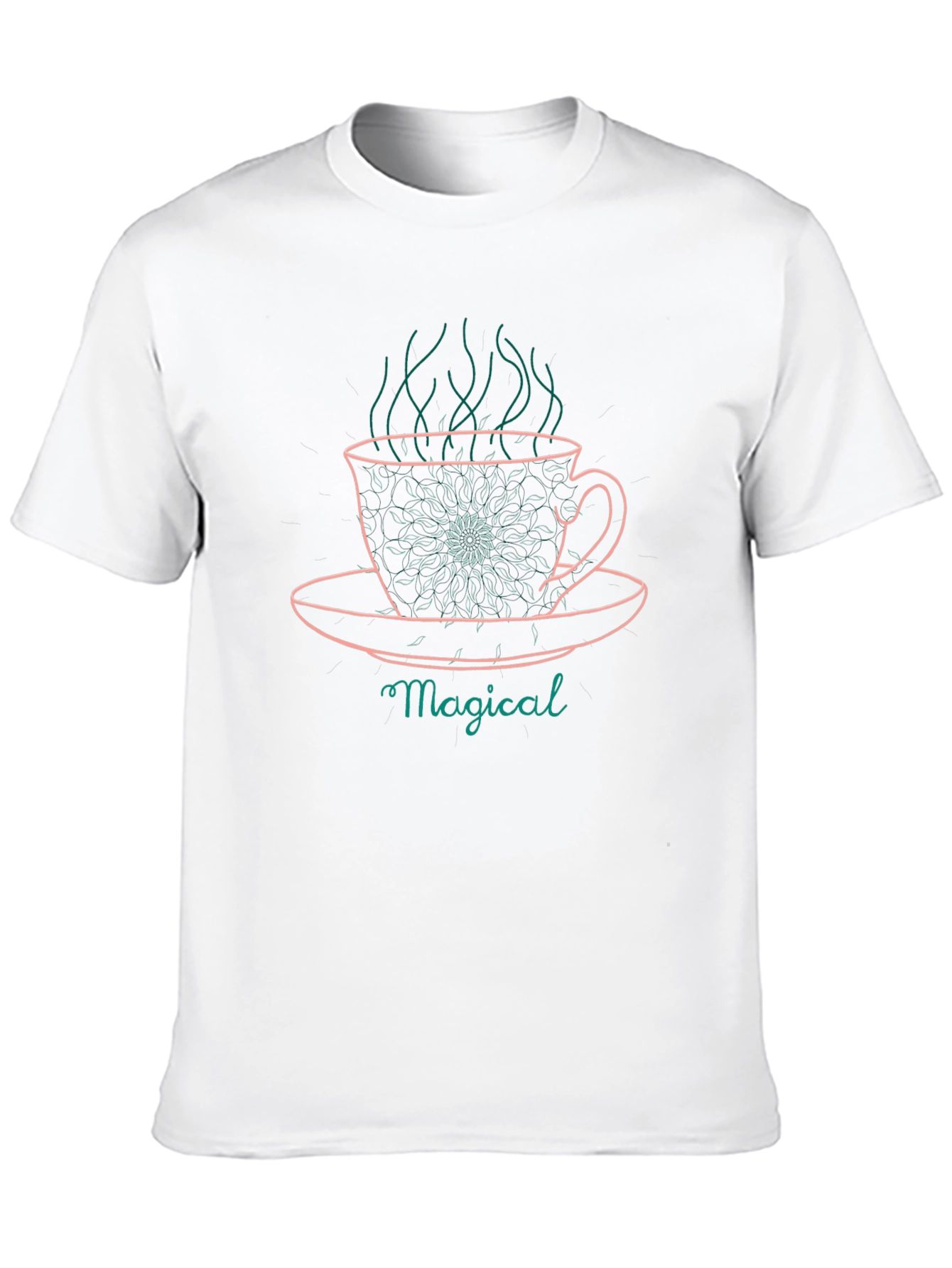Magical Coffee Cup Graphic Tee - Relaxed Fit