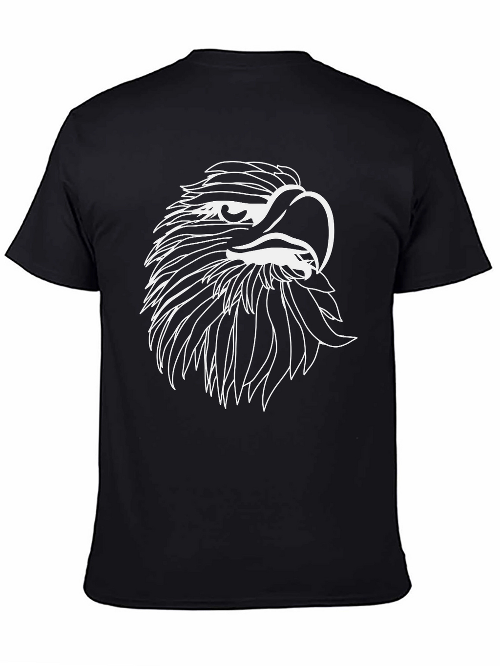 Mens Black Eagle Graphic T-Shirt