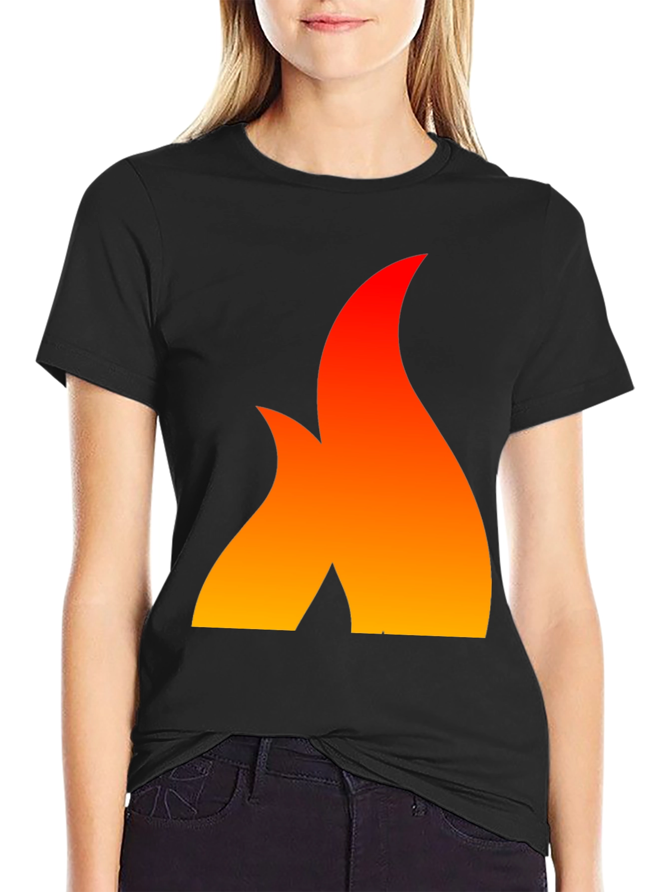 Fiery Flame Graphic Tee - Bold Statement Shirt