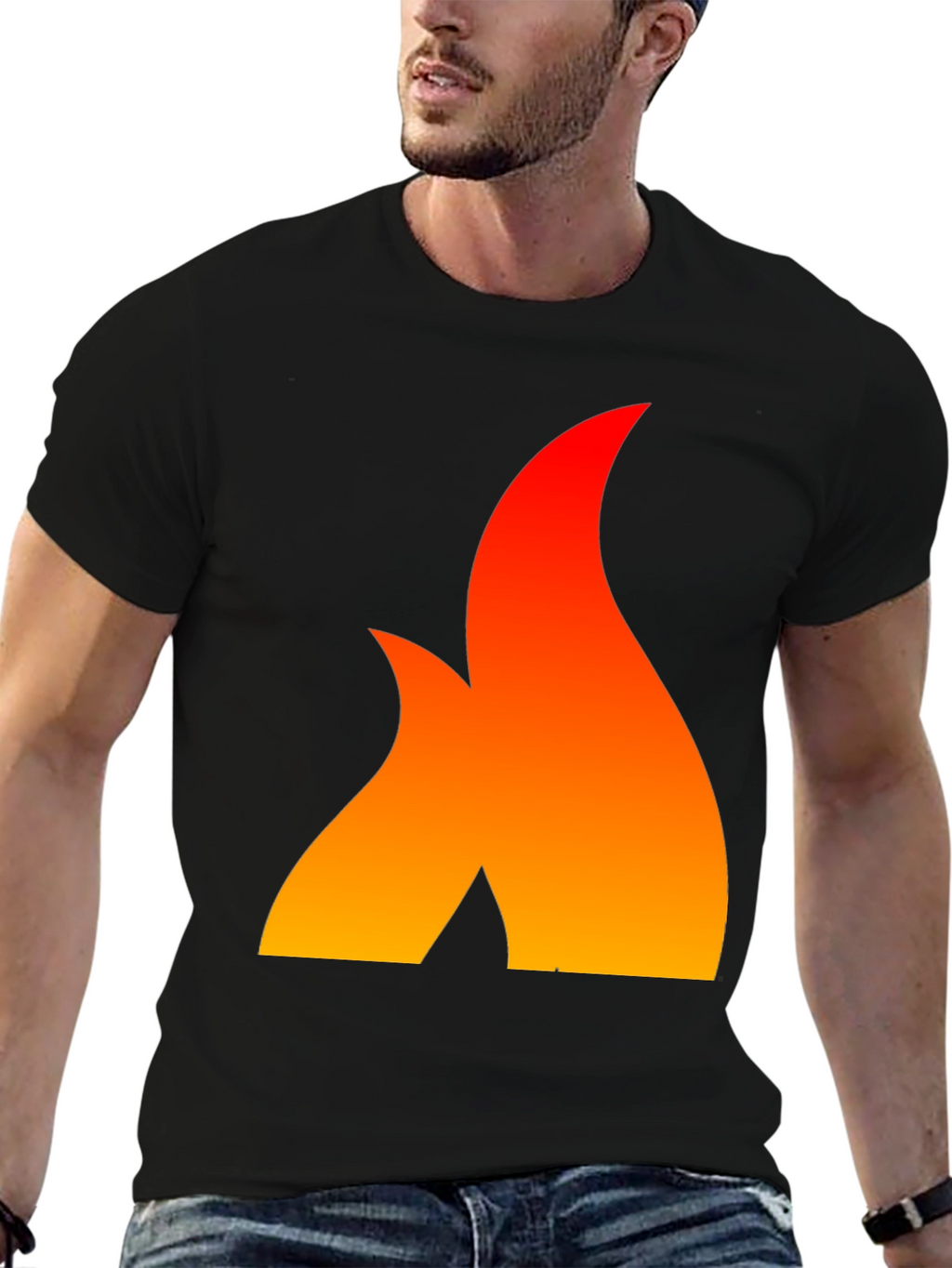Fiery Flame Graphic Tee - Bold Statement Shirt