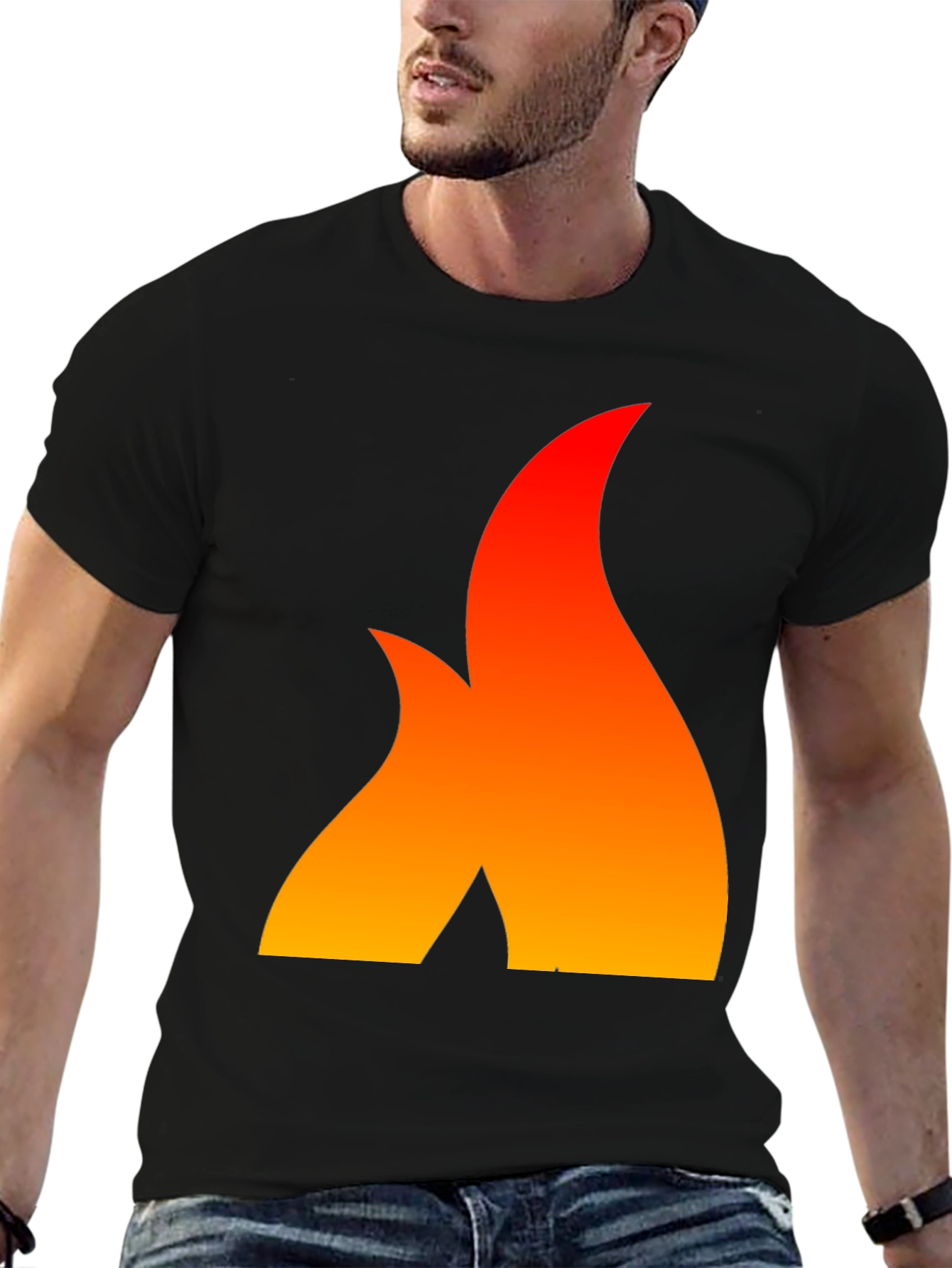 Fiery Flame Graphic Tee - Bold Statement Shirt