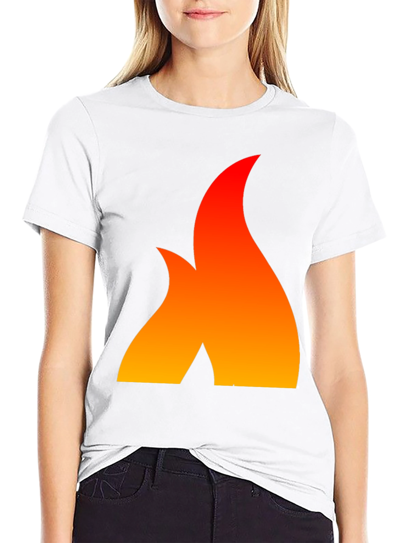 Fiery Flame Graphic Tee - Bold Statement Shirt
