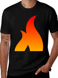 Fiery Flame Graphic Tee - Bold Statement Shirt