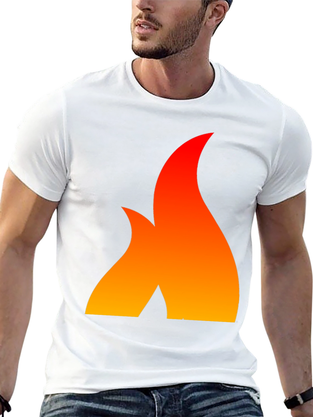 Fiery Flame Graphic Tee - Bold Statement Shirt