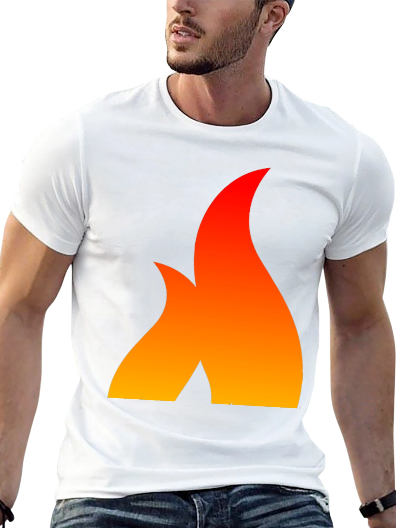 Fiery Flame Graphic Tee - Bold Statement Shirt