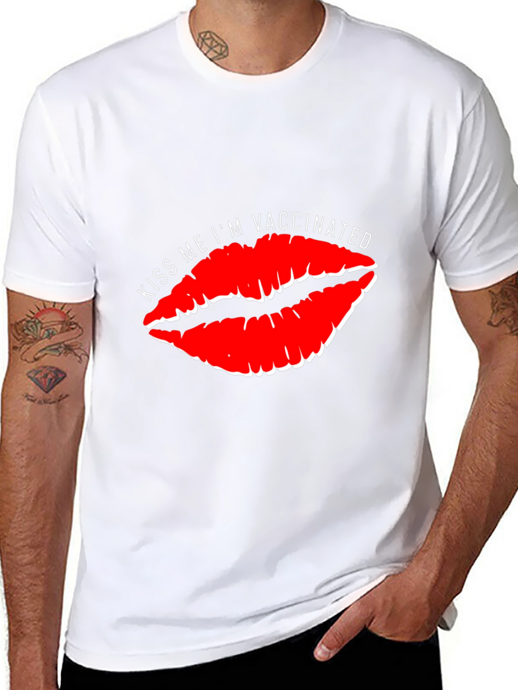 Kiss Me Im Vaccinated T-Shirt