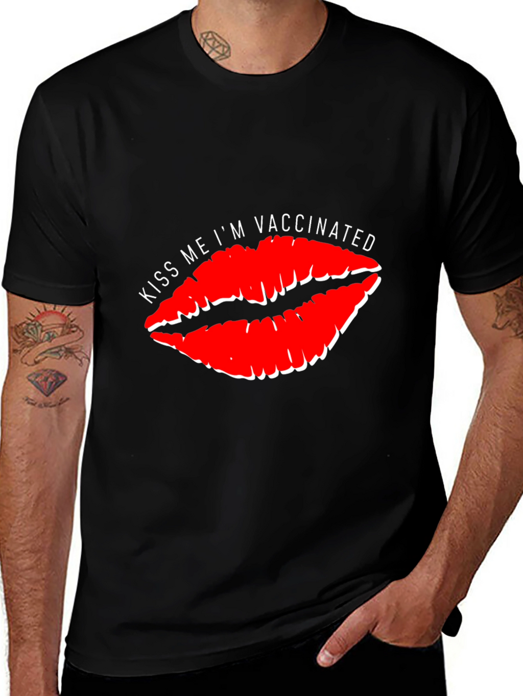 Kiss Me Im Vaccinated T-Shirt