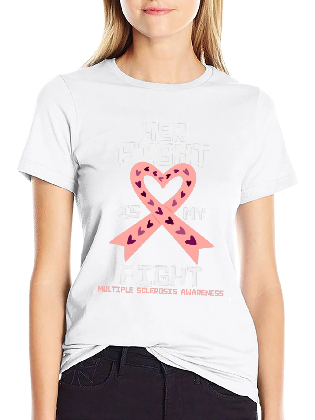 Her Fight Is My Fight Awareness Ribbon T-Shirt