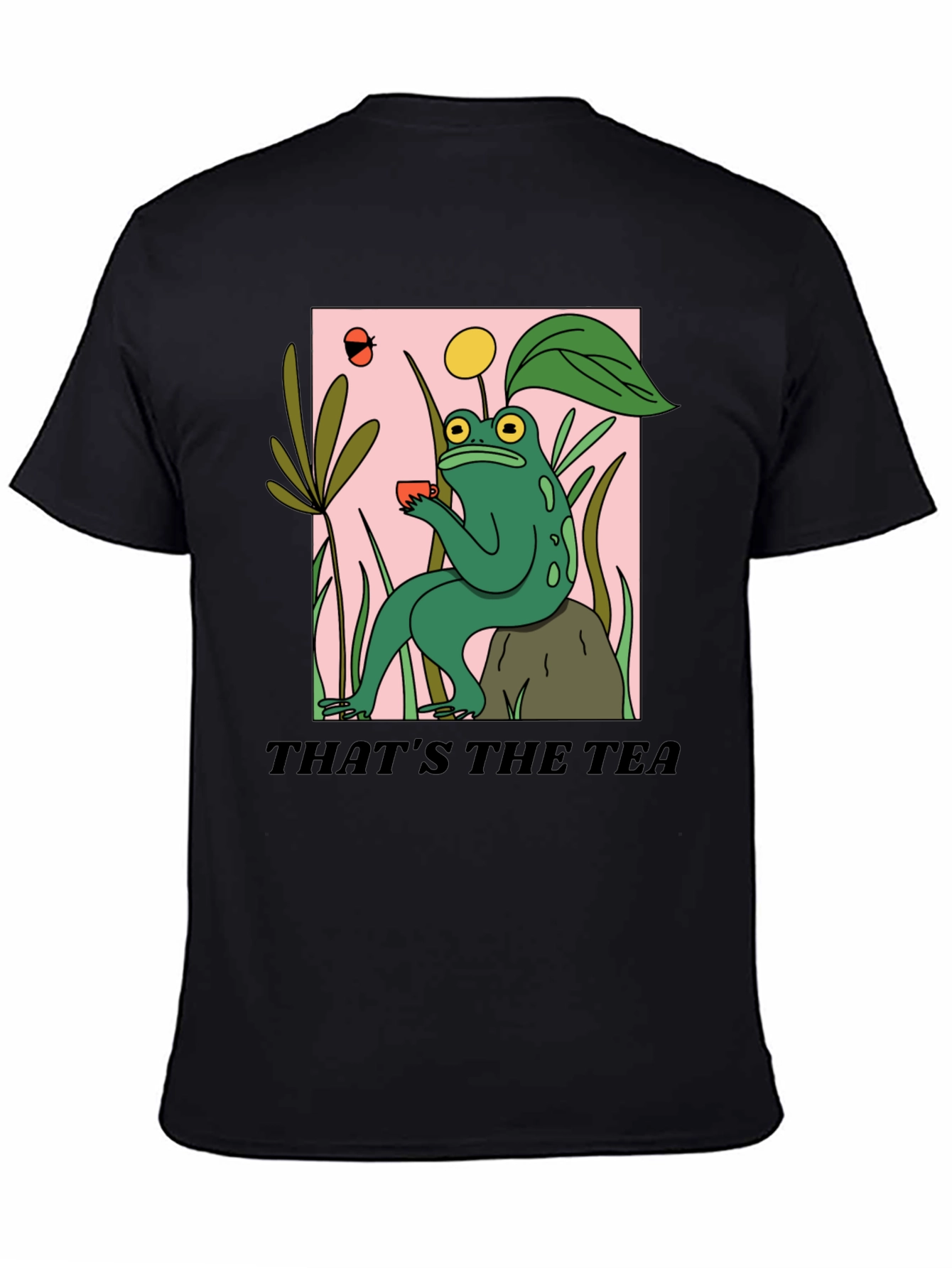 Frog Sipping Tea T-Shirt - Thats The Tea Funny Graphic Tee
