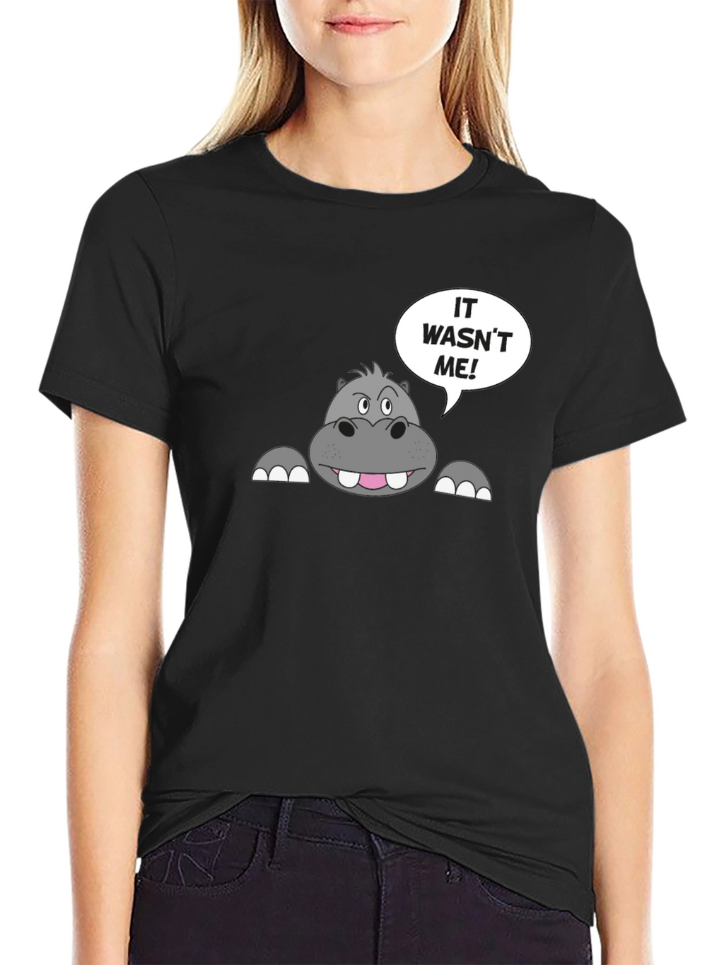It Wasnt Me Hippo T-Shirt