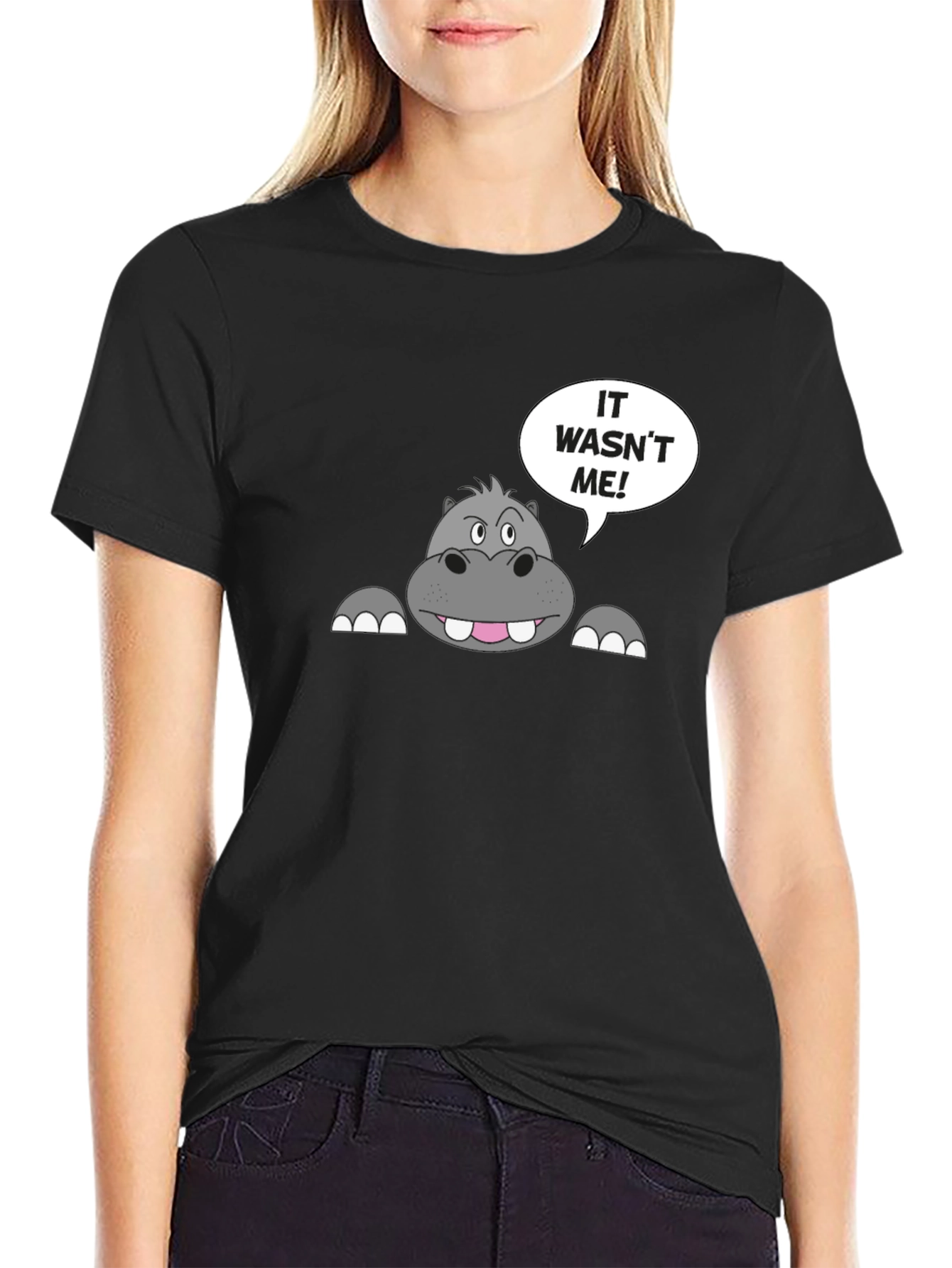It Wasnt Me Hippo T-Shirt
