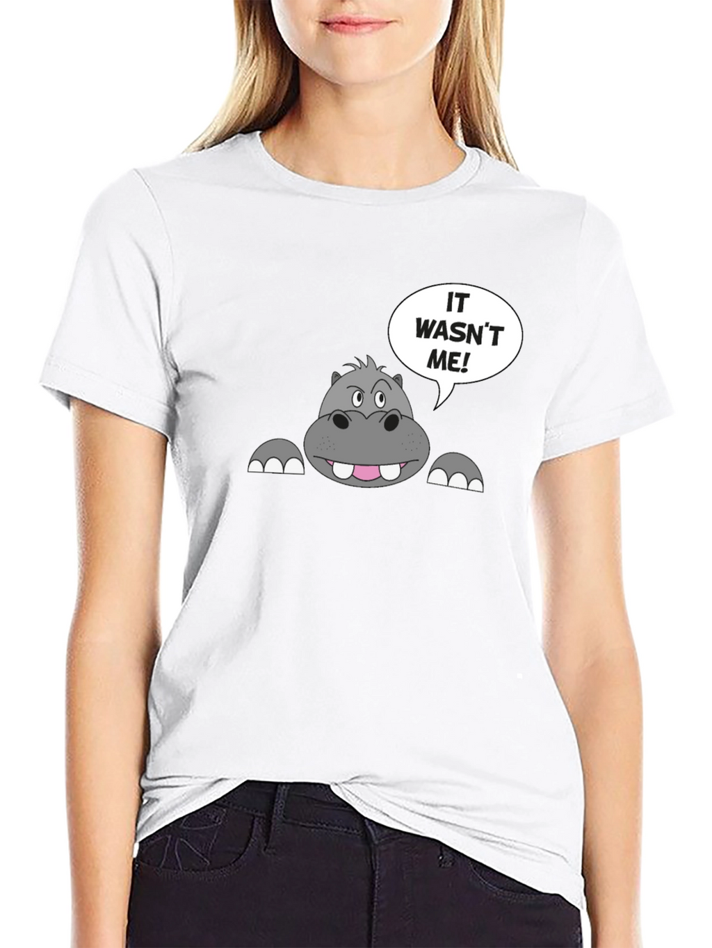 It Wasnt Me Hippo T-Shirt