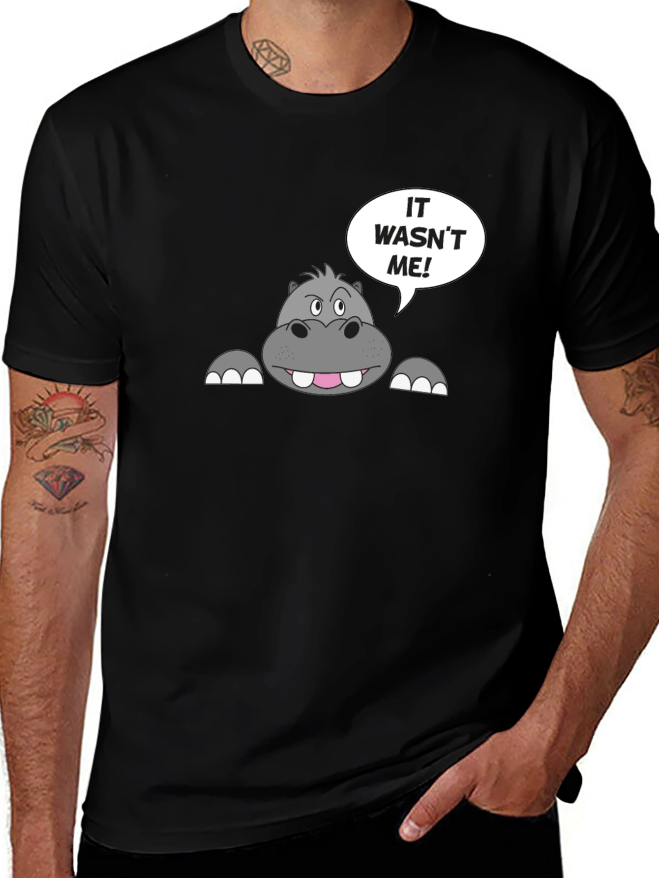 It Wasnt Me Hippo T-Shirt