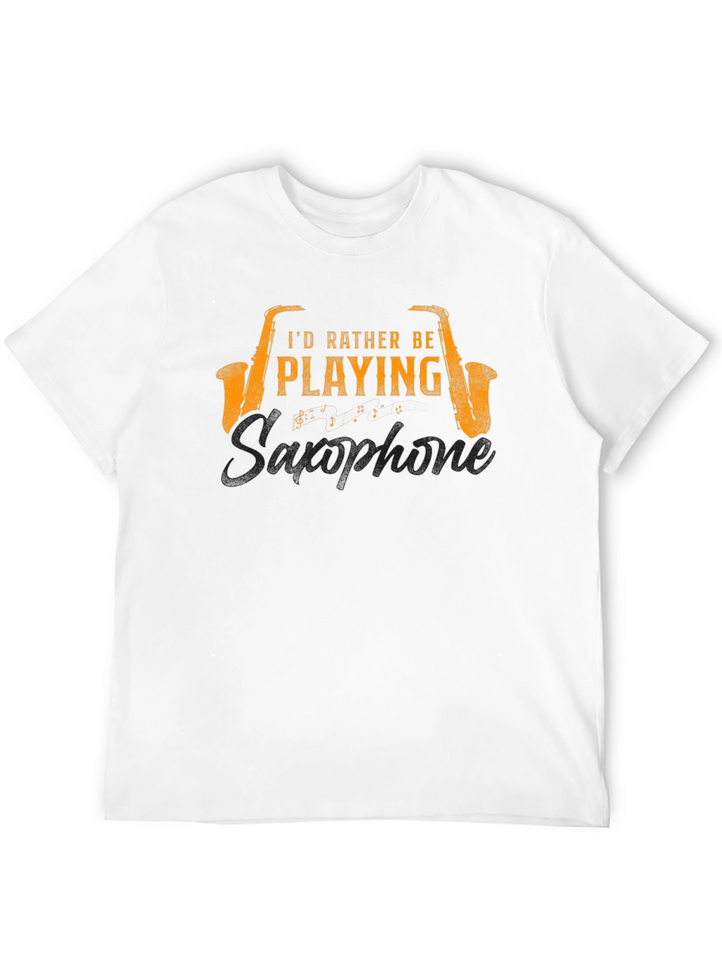 Saxophone Player Black T-Shirt - Musician Gift
