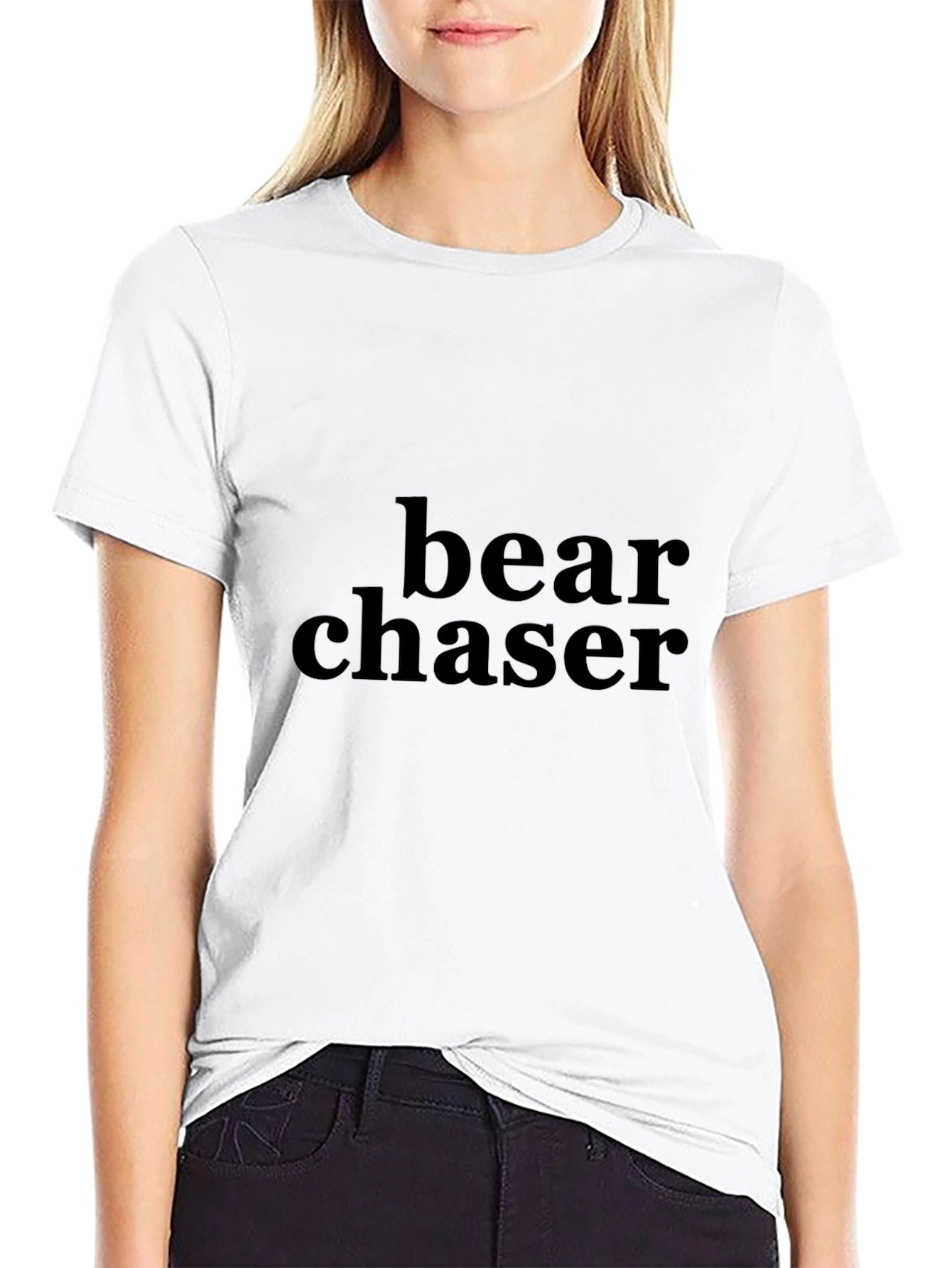 Bear Chaser Graphic Tee - Black Classic Fit