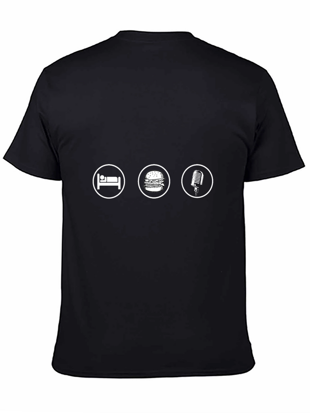 Sleep Eat Podcast Black Graphic Tee