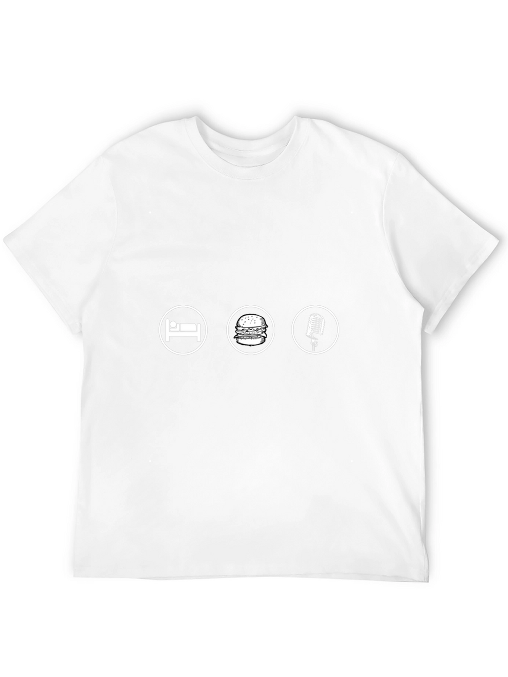 Sleep Eat Podcast Black Graphic Tee