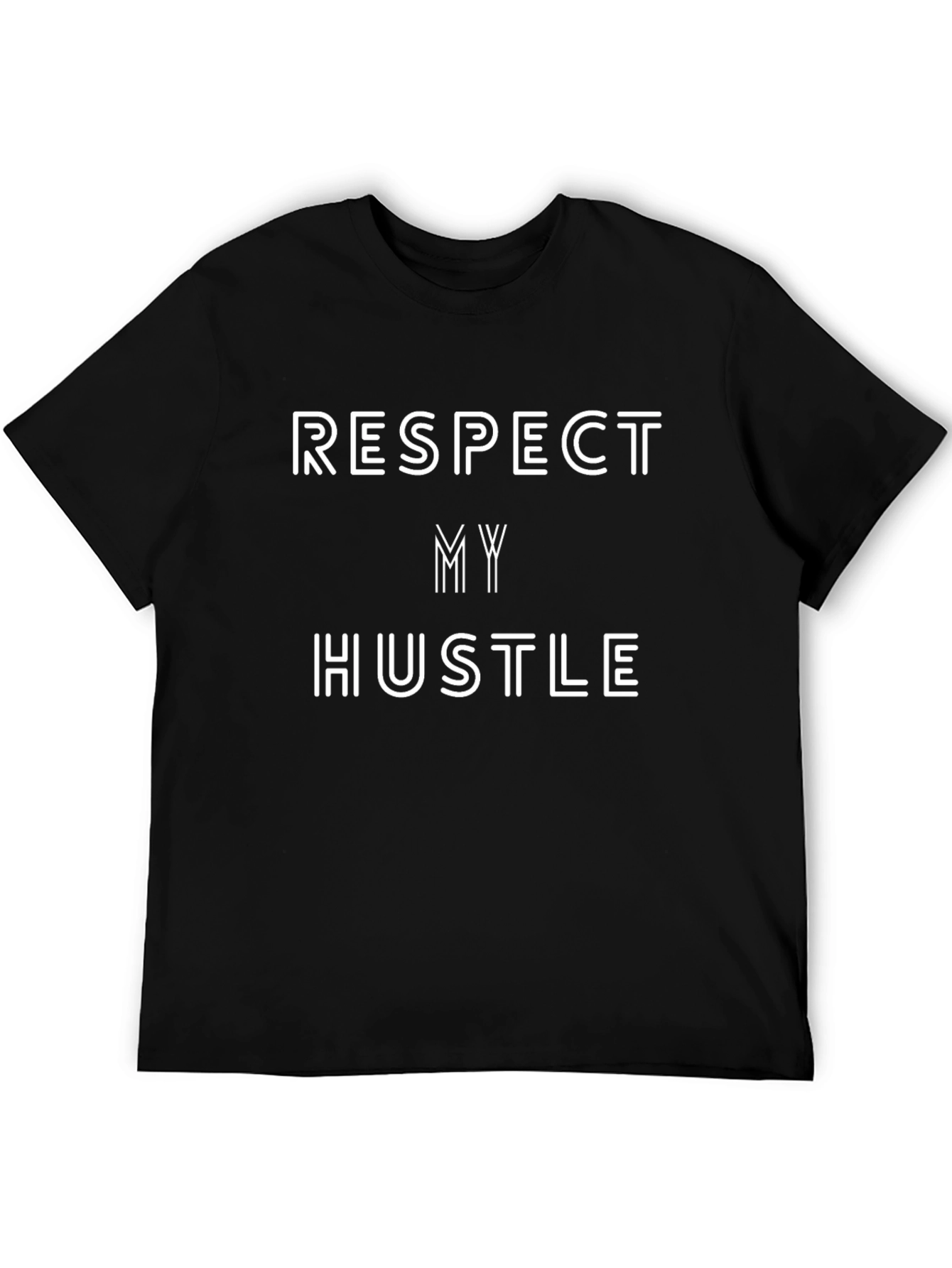 Respect My Hustle Black Graphic Tee