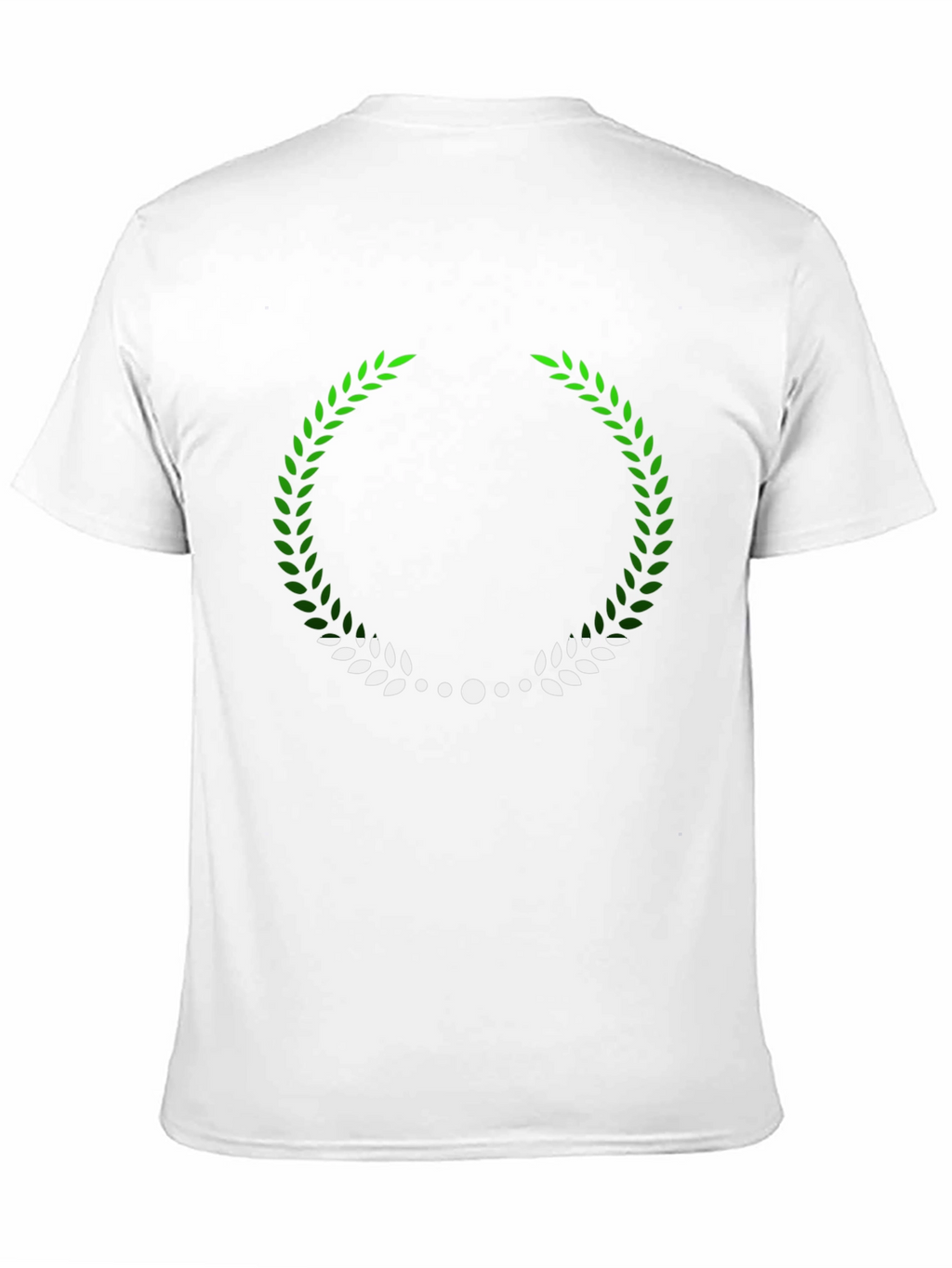 Green & White Laurel Wreath Graphic Tee