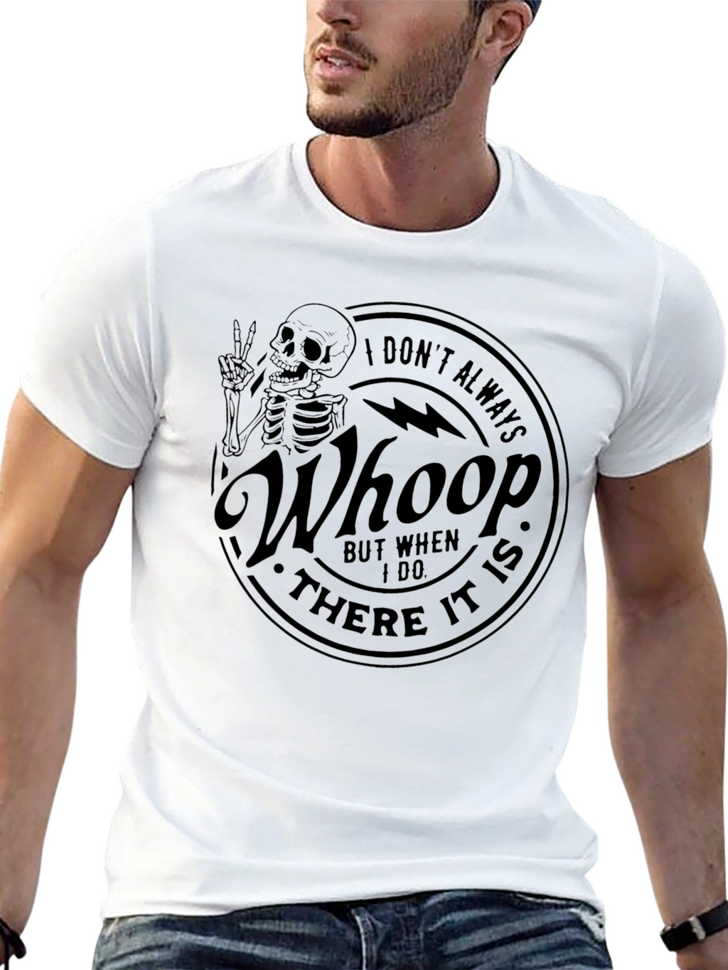 Whoop There It Is Skeleton Graphic T-Shirt