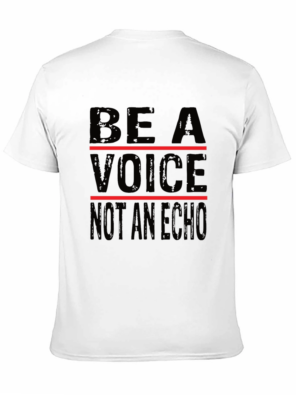 Be a Voice Graphic Tee - Black Cotton T-Shirt