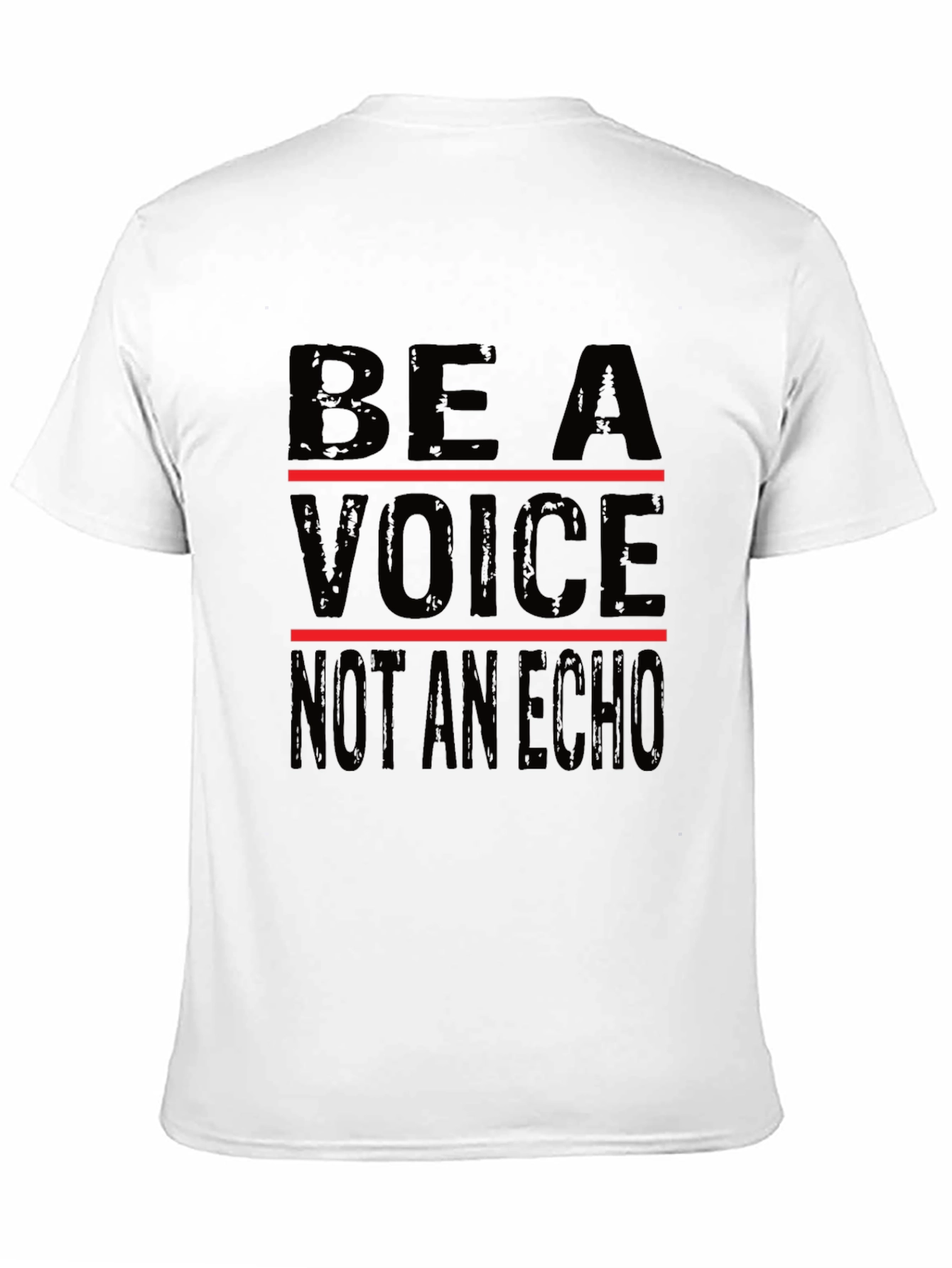 Be a Voice Graphic Tee - Black Cotton T-Shirt