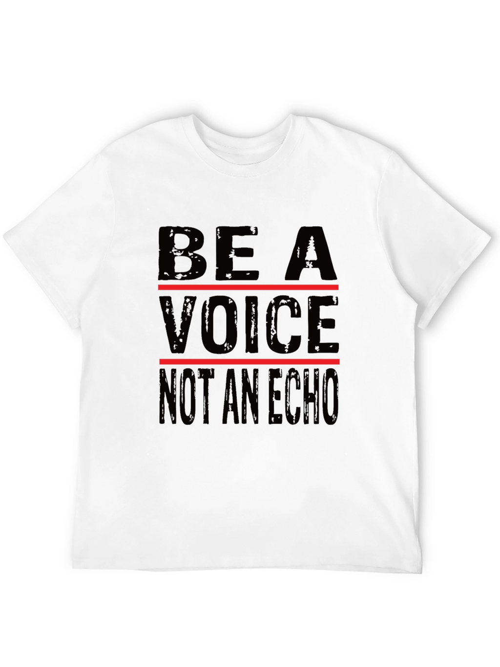 Be a Voice Graphic Tee - Black Cotton T-Shirt