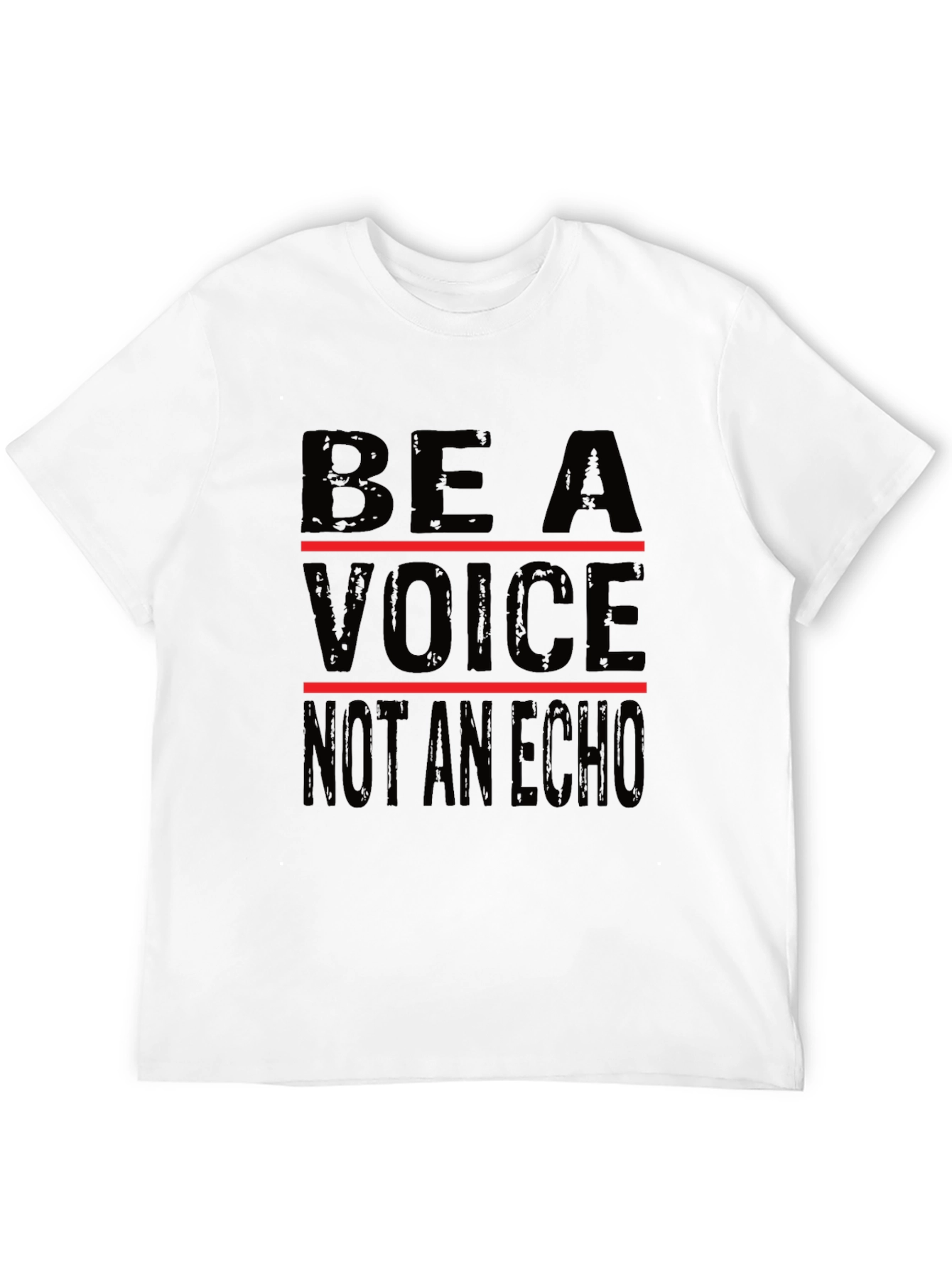 Be a Voice Graphic Tee - Black Cotton T-Shirt
