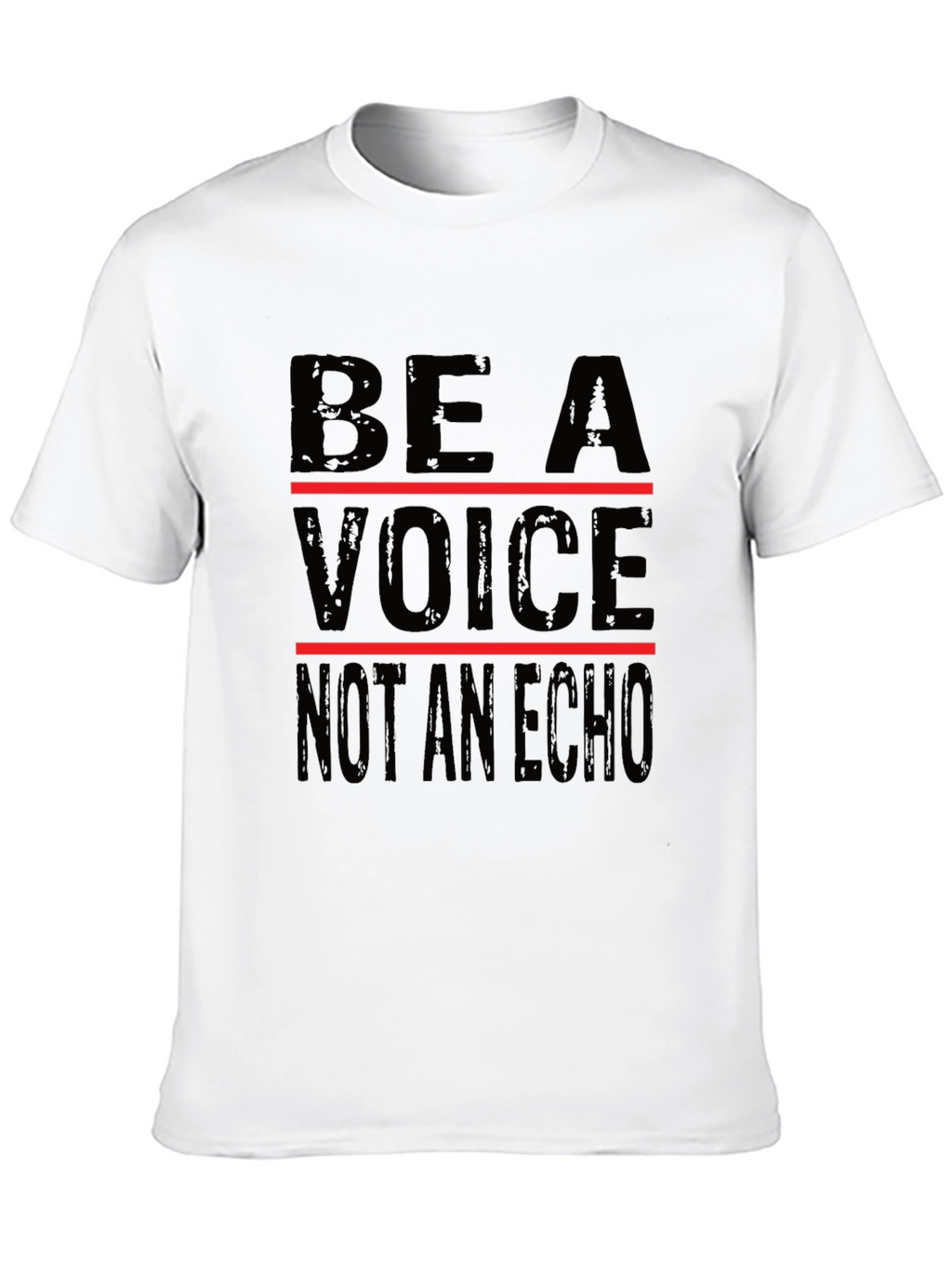 Be a Voice Graphic Tee - Black Cotton T-Shirt