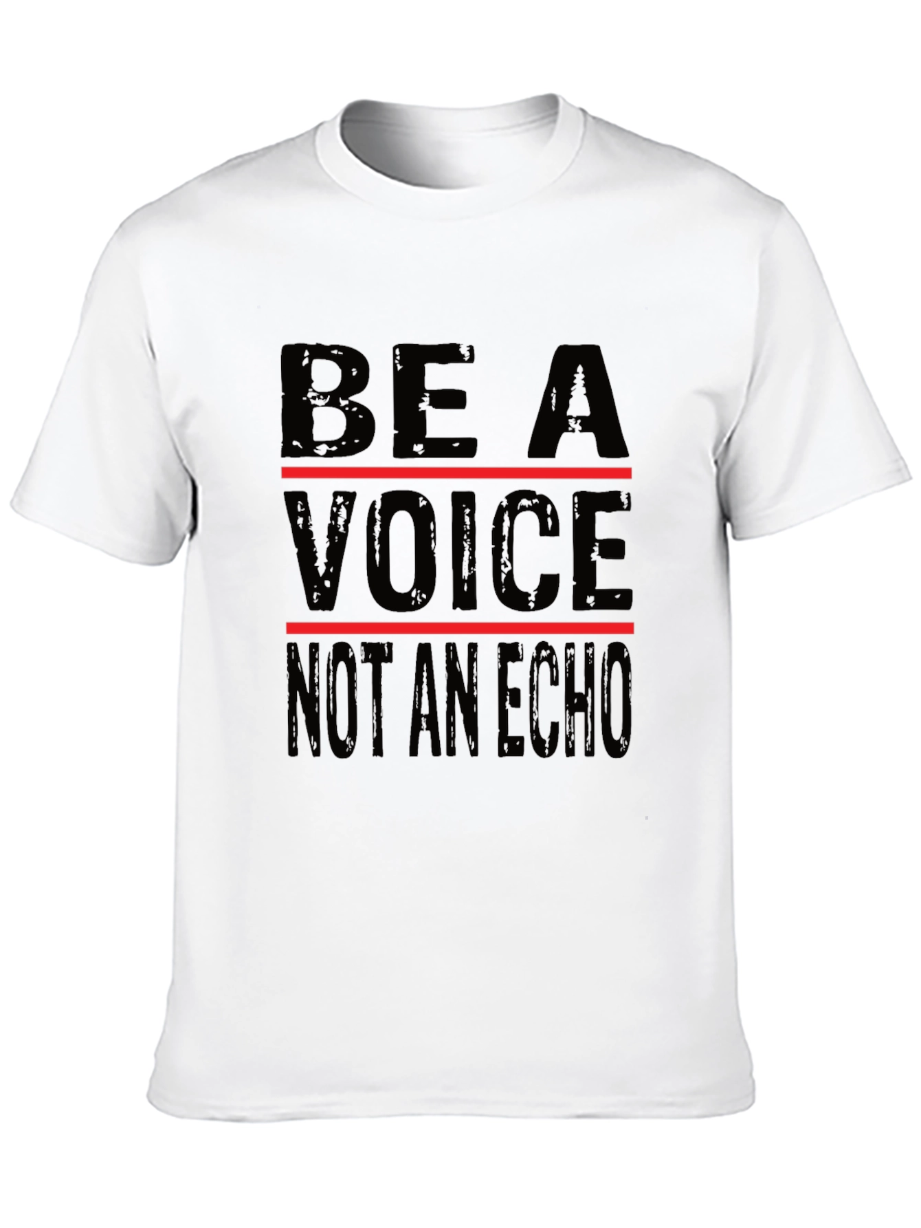Be a Voice Graphic Tee - Black Cotton T-Shirt