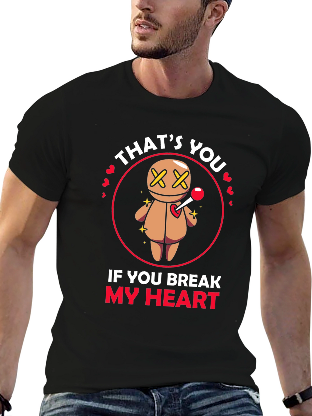 Thats You Voodoo Doll Black T-Shirt