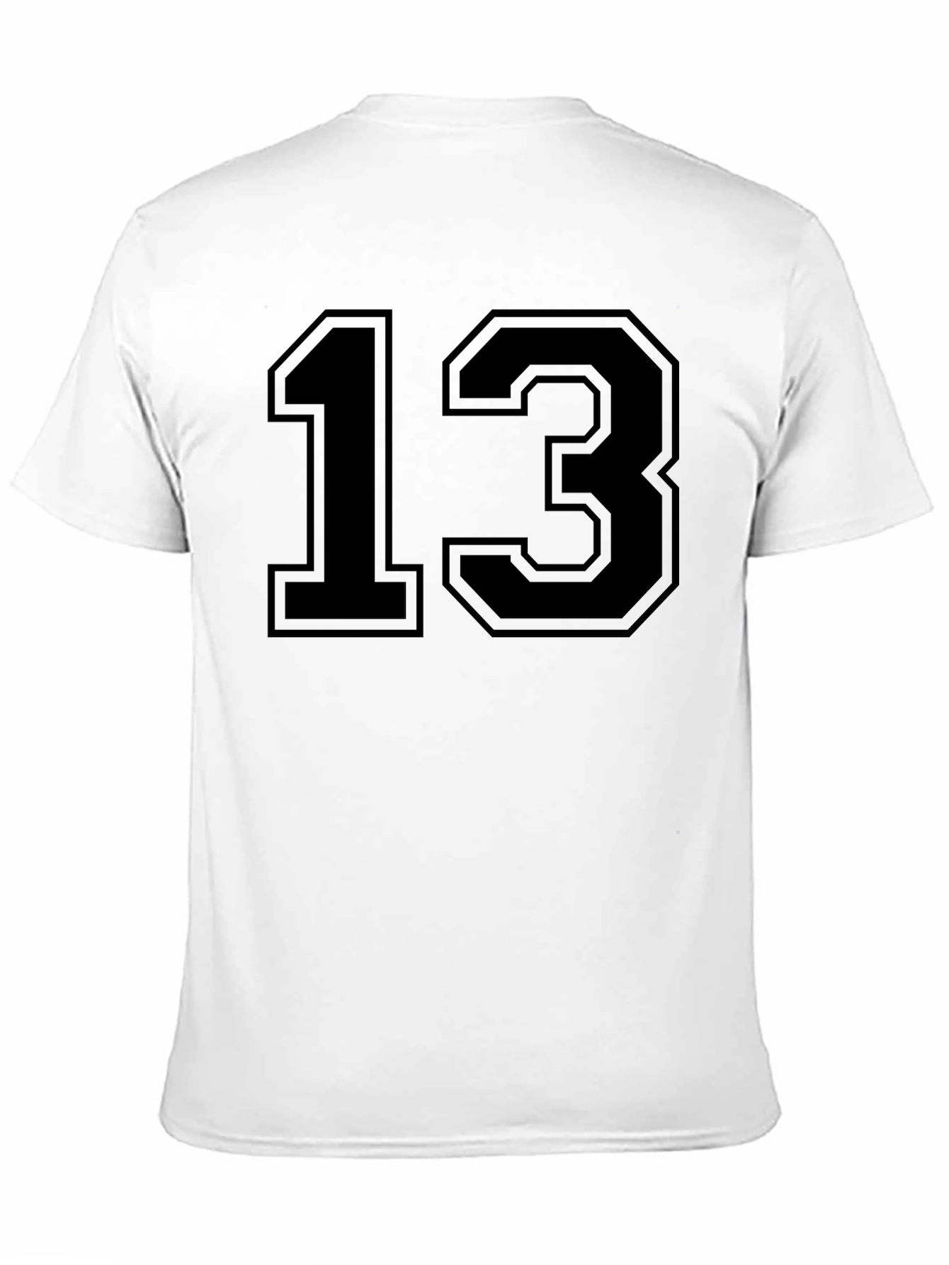 Lucky Number 13 Graphic Tee - Black