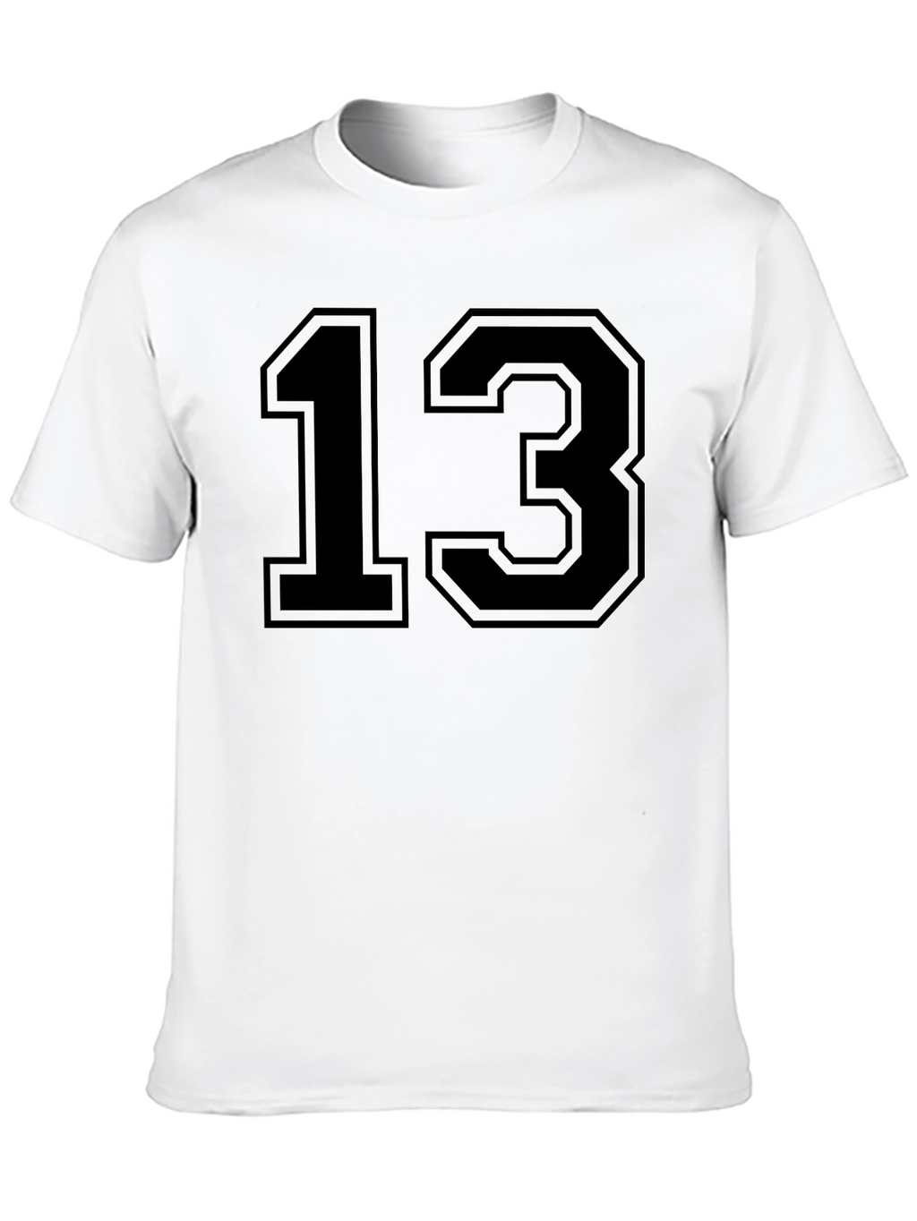 Lucky Number 13 Graphic Tee - Black