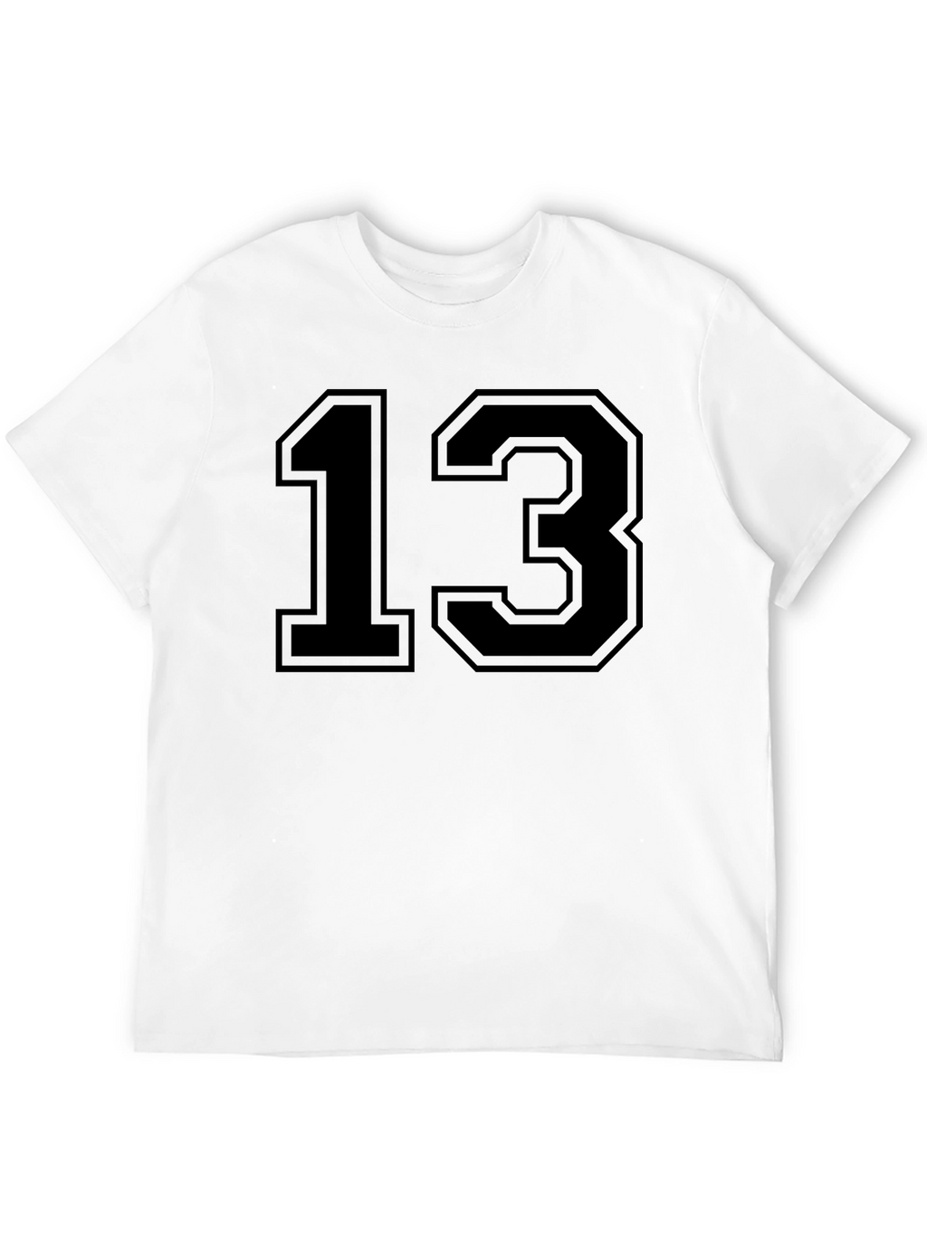 Lucky Number 13 Graphic Tee - Black