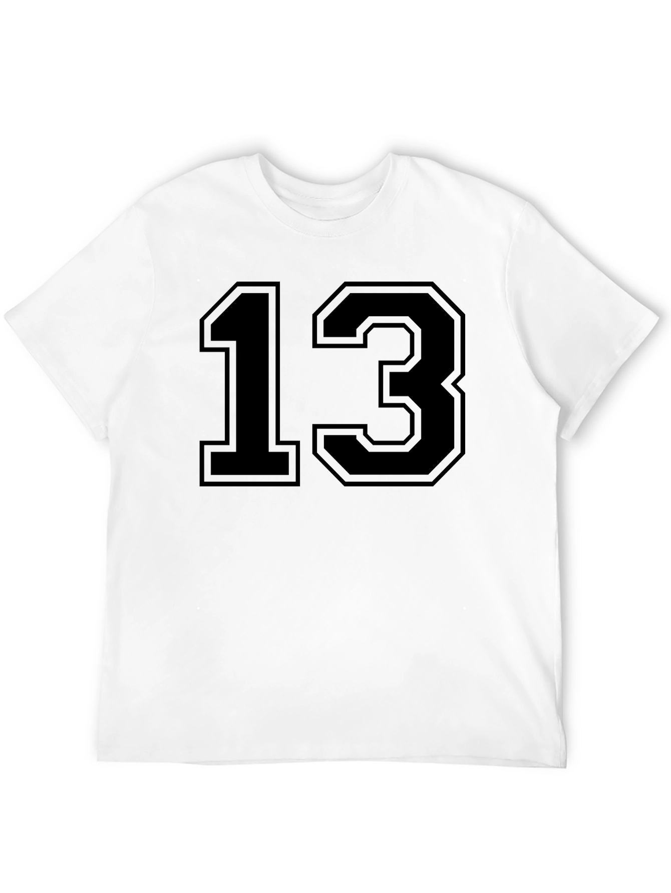Lucky Number 13 Graphic Tee - Black