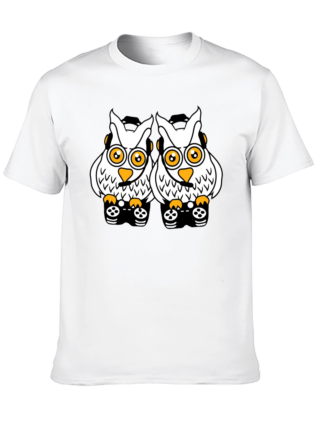 Owl Gamer T-Shirt - Black Cotton Tee