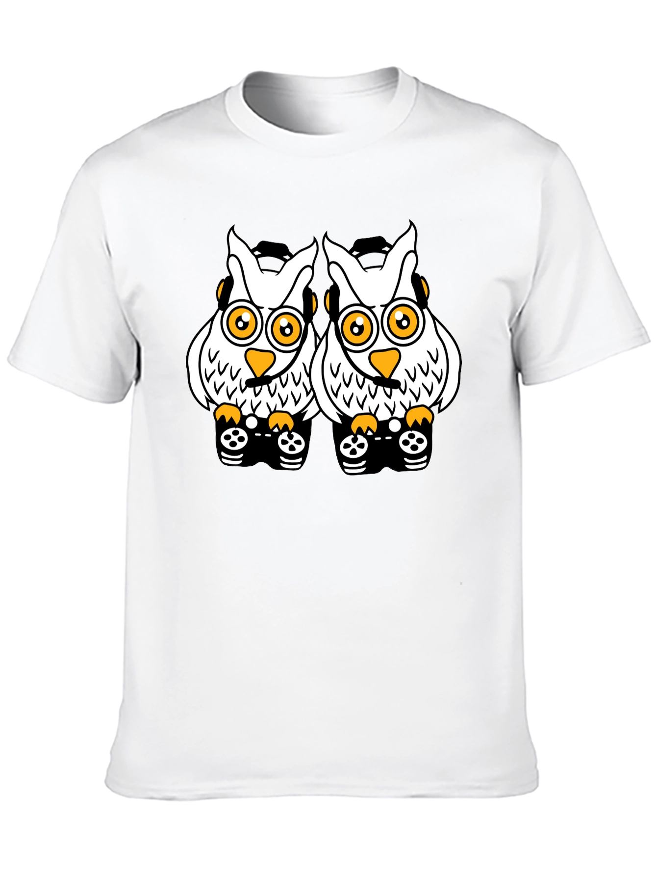 Owl Gamer T-Shirt - Black Cotton Tee