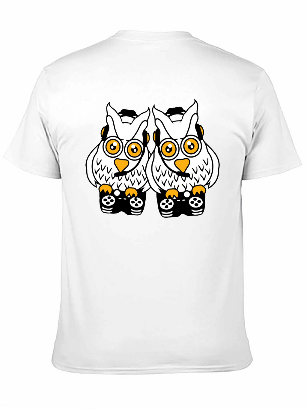Owl Gamer T-Shirt - Black Cotton Tee