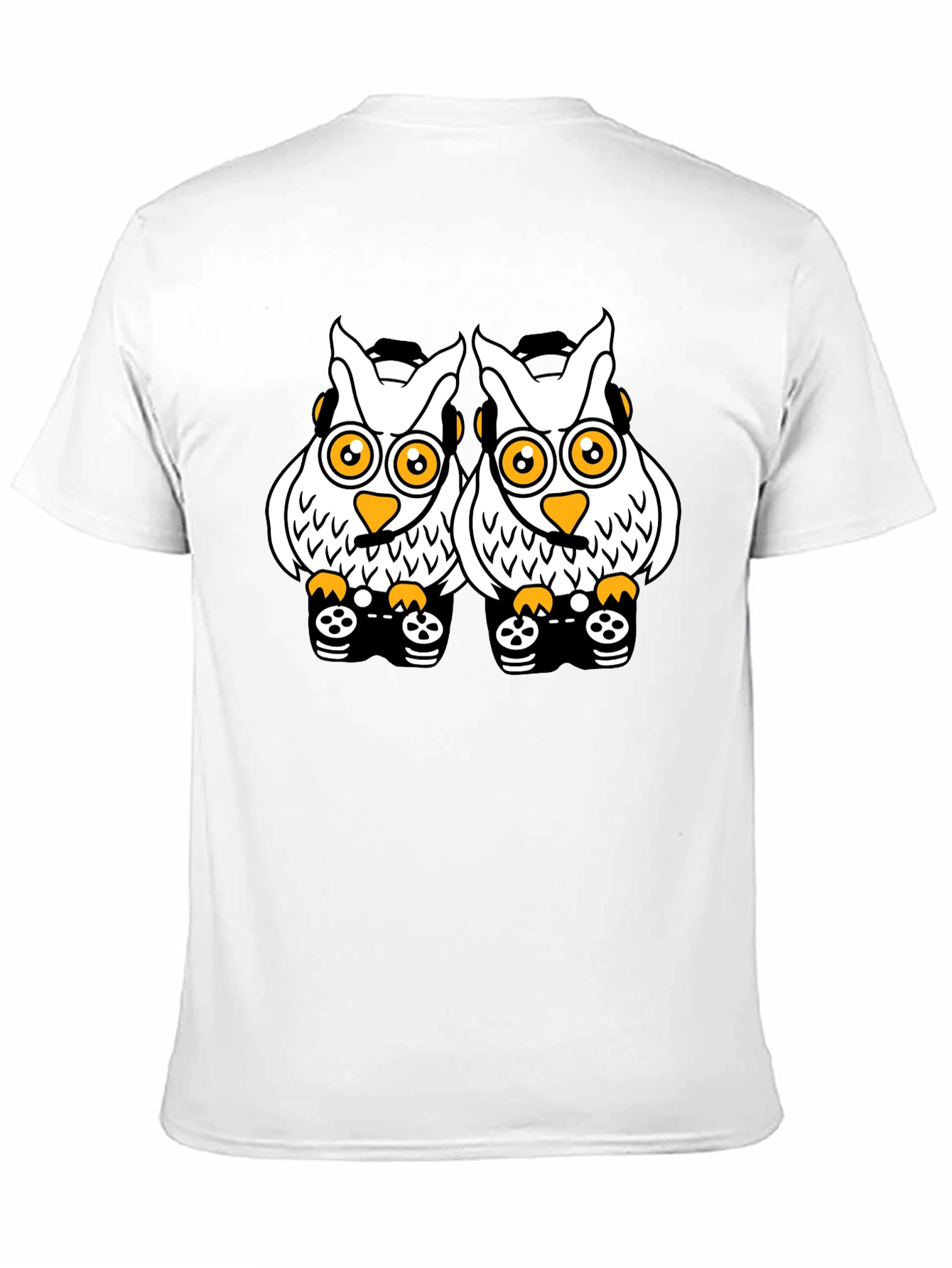 Owl Gamer T-Shirt - Black Cotton Tee