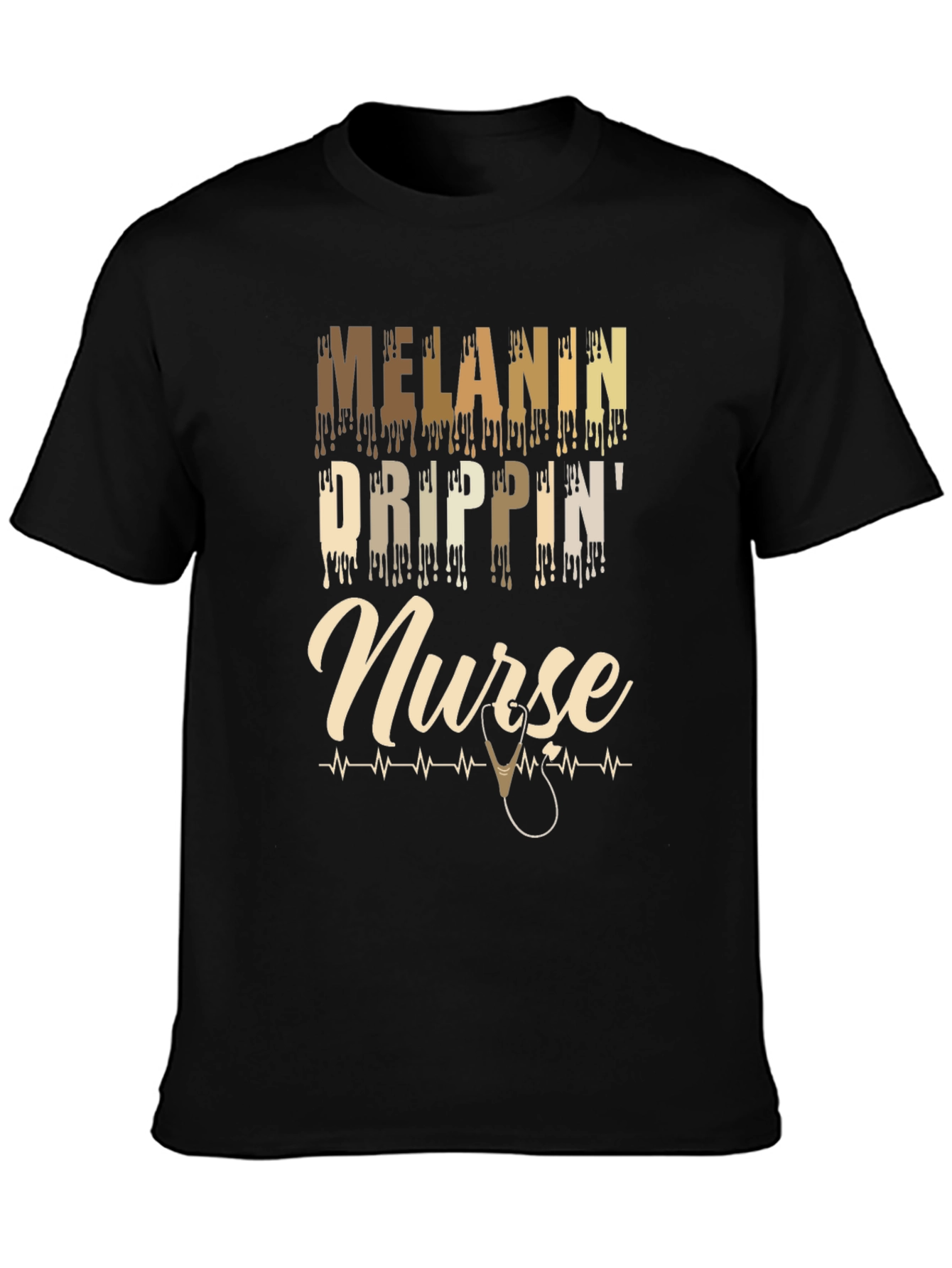 Melanin Drippin Nurse T-Shirt
