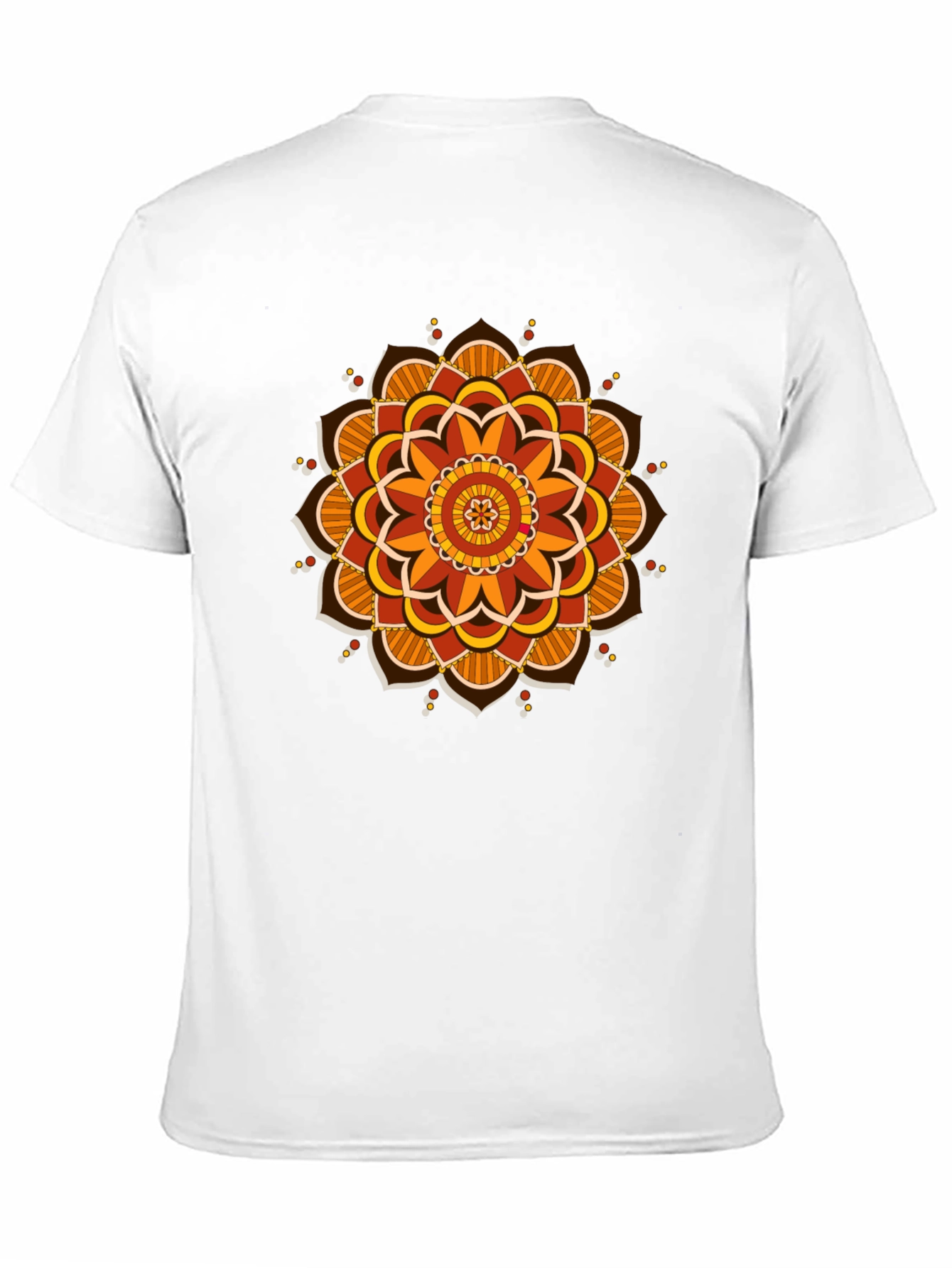 Mandala Graphic Tee - Black Cotton Blend