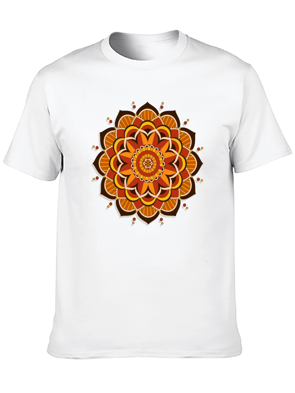Mandala Graphic Tee - Black Cotton Blend